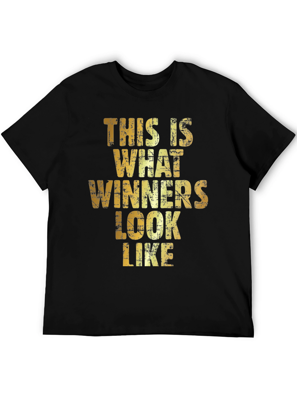 Winners Look Like Mens Black Graphic T-Shirt