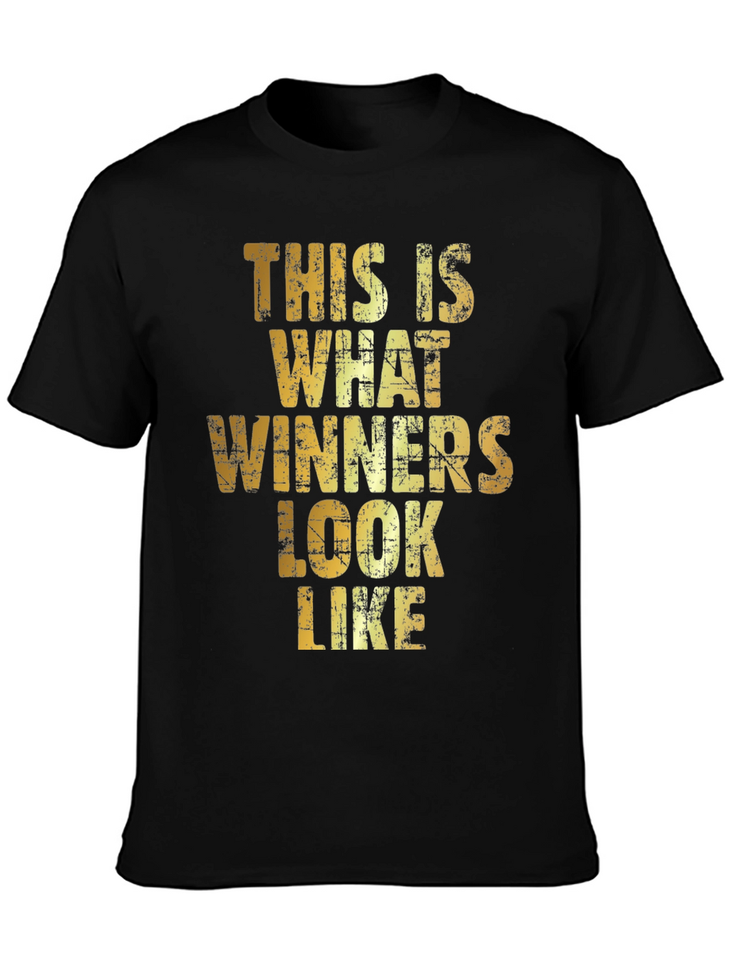Winners Look Like Mens Black Graphic T-Shirt