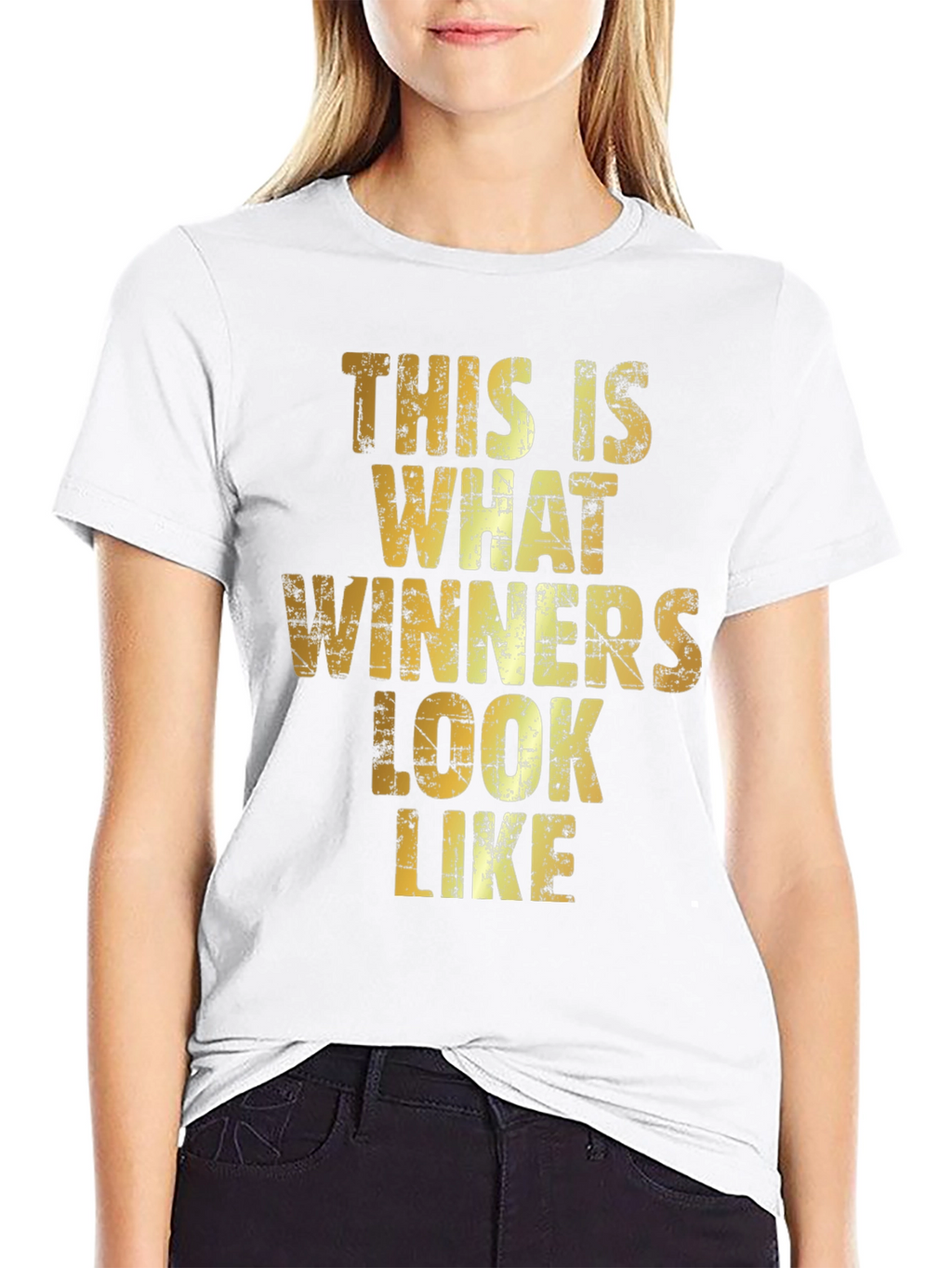 Winners Look Like Mens Black Graphic T-Shirt