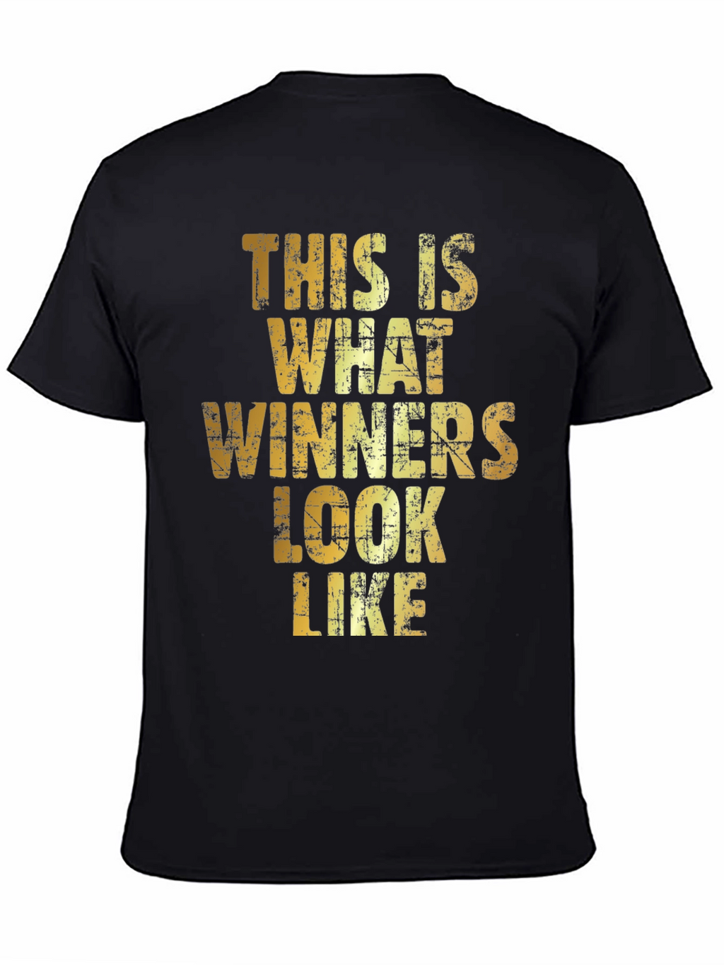 Winners Look Like Mens Black Graphic T-Shirt