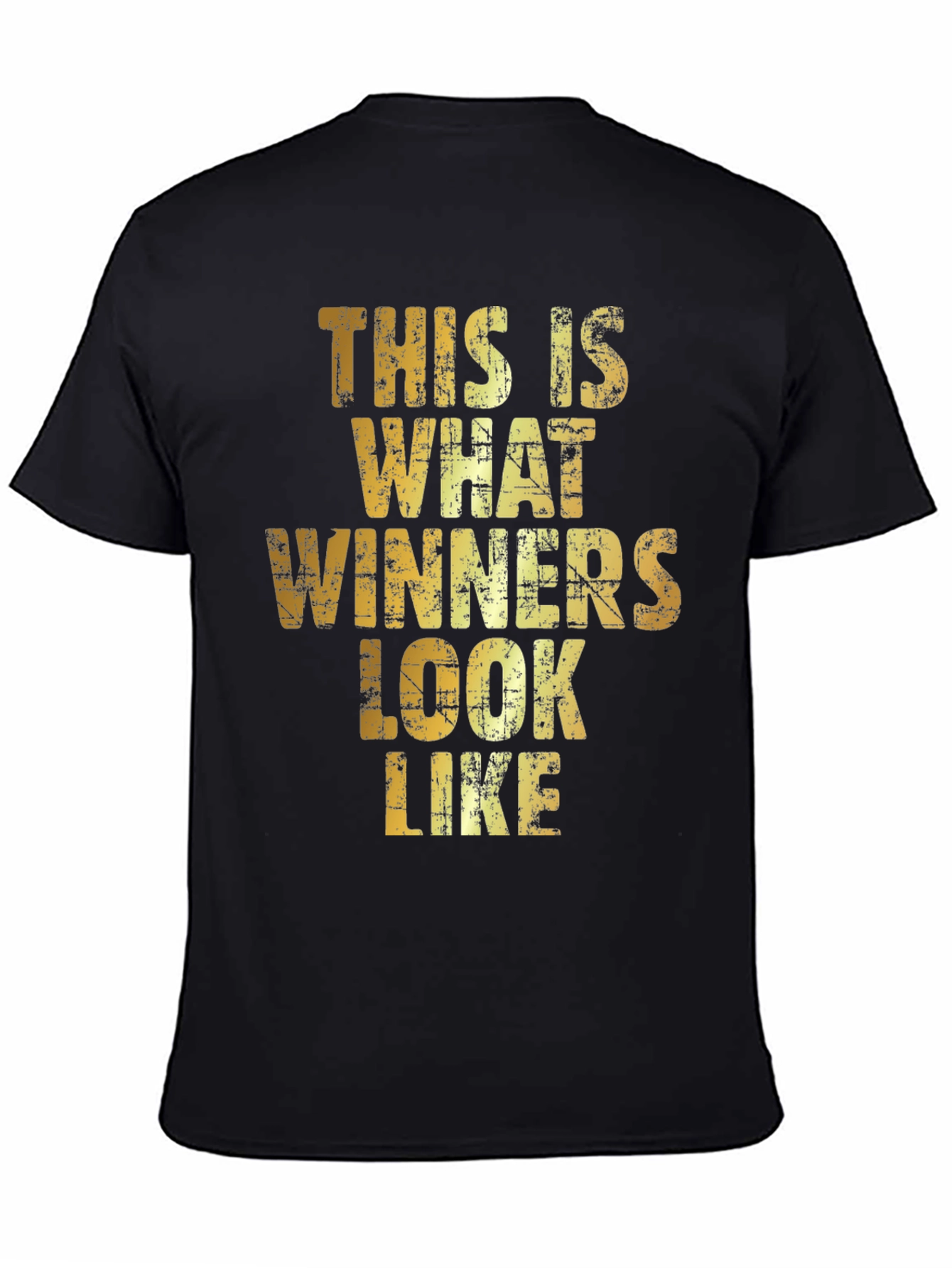 Winners Look Like Mens Black Graphic T-Shirt