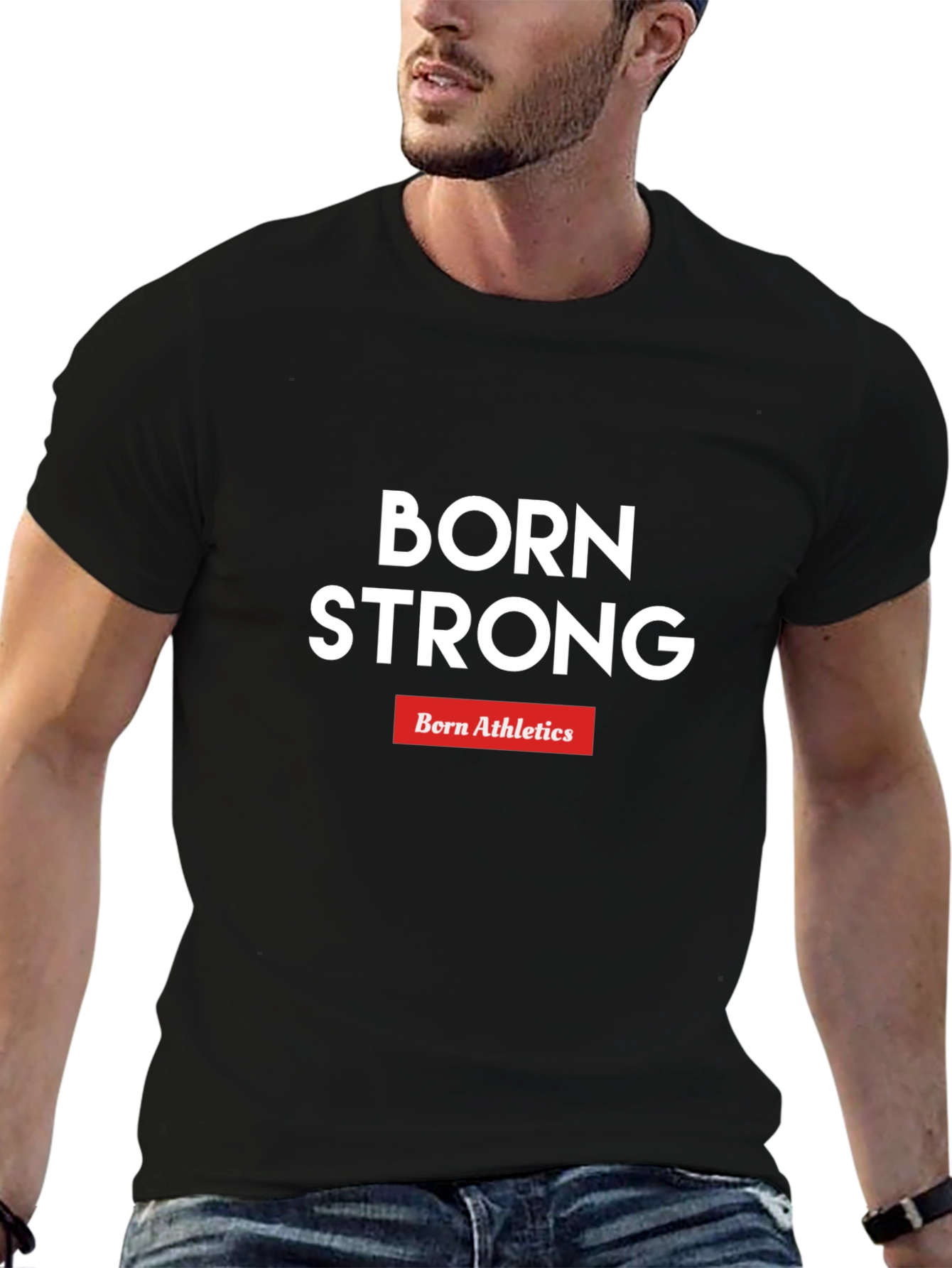 Born Strong Athletics Graphic Tee - Black