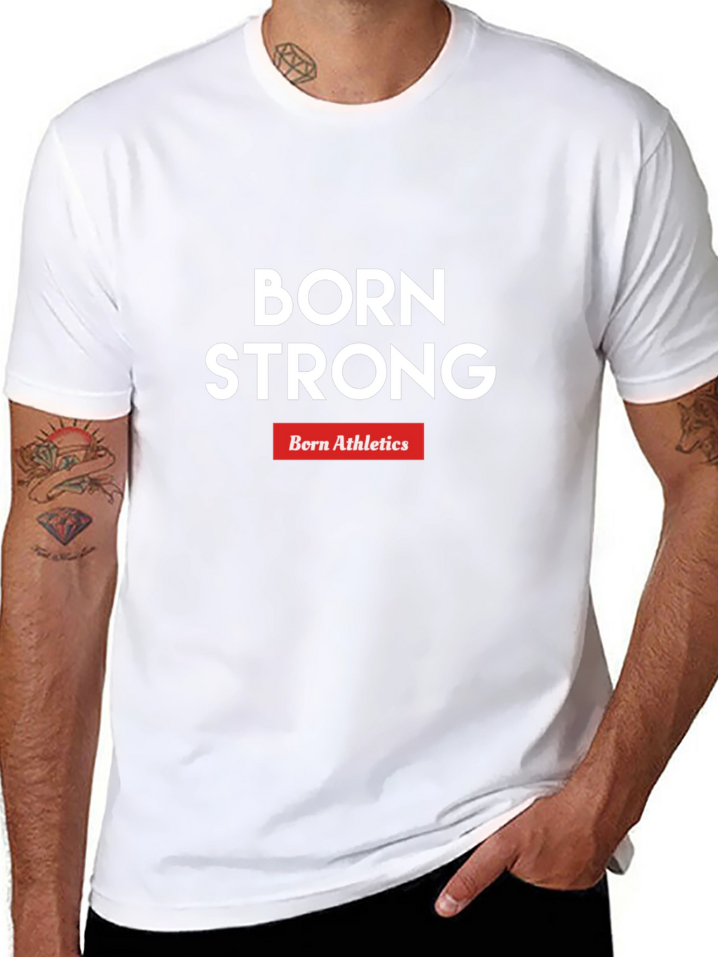 Born Strong Athletics Graphic Tee - Black