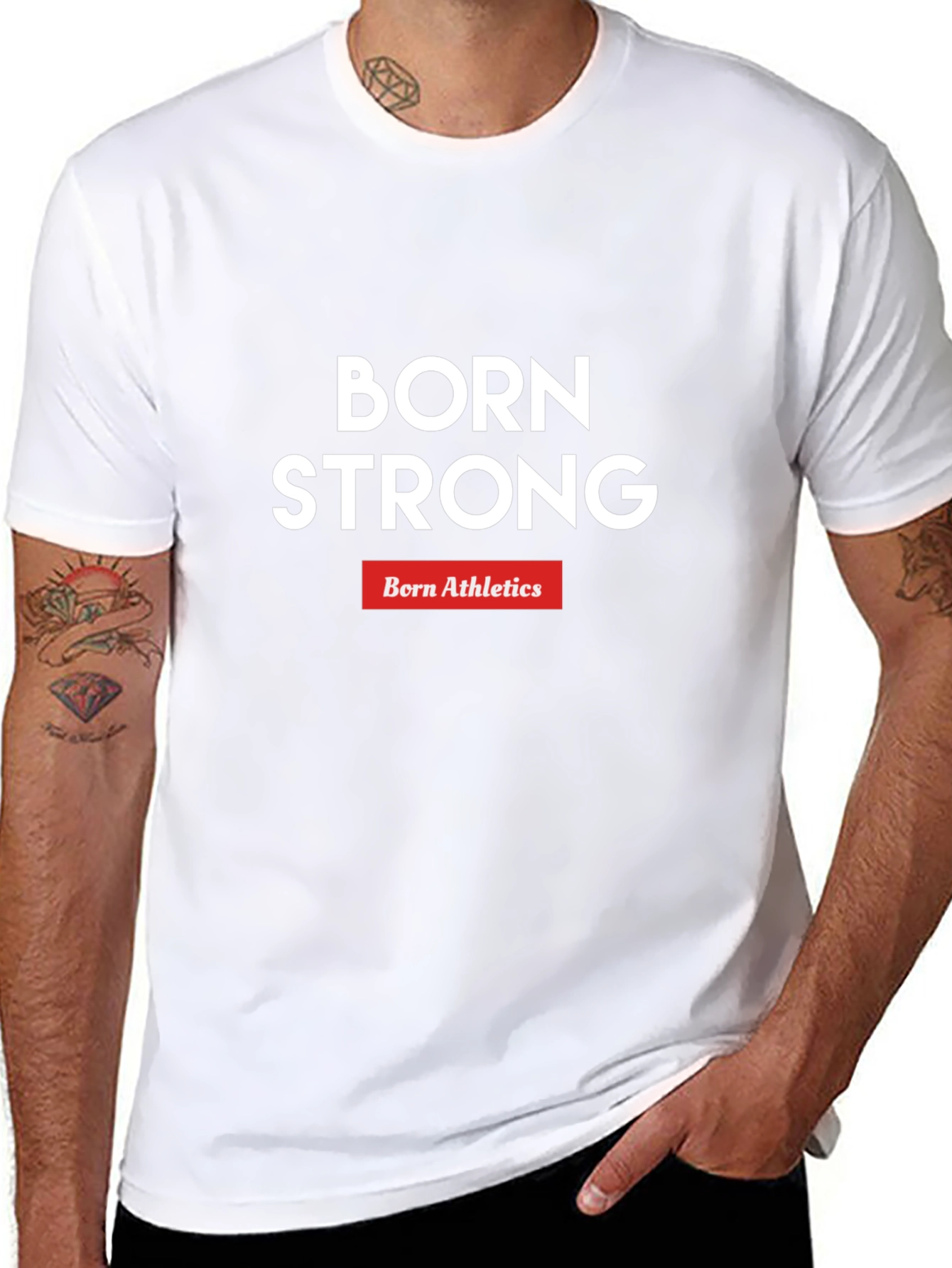 Born Strong Athletics Graphic Tee - Black