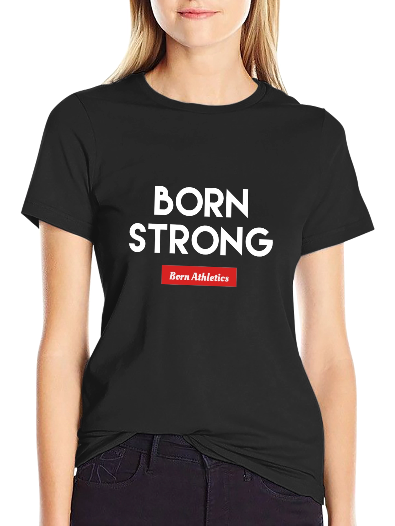 Born Strong Athletics Graphic Tee - Black