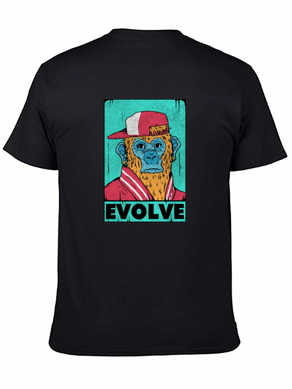 Evolve Monkey Graphic T-Shirt - Trendy Streetwear