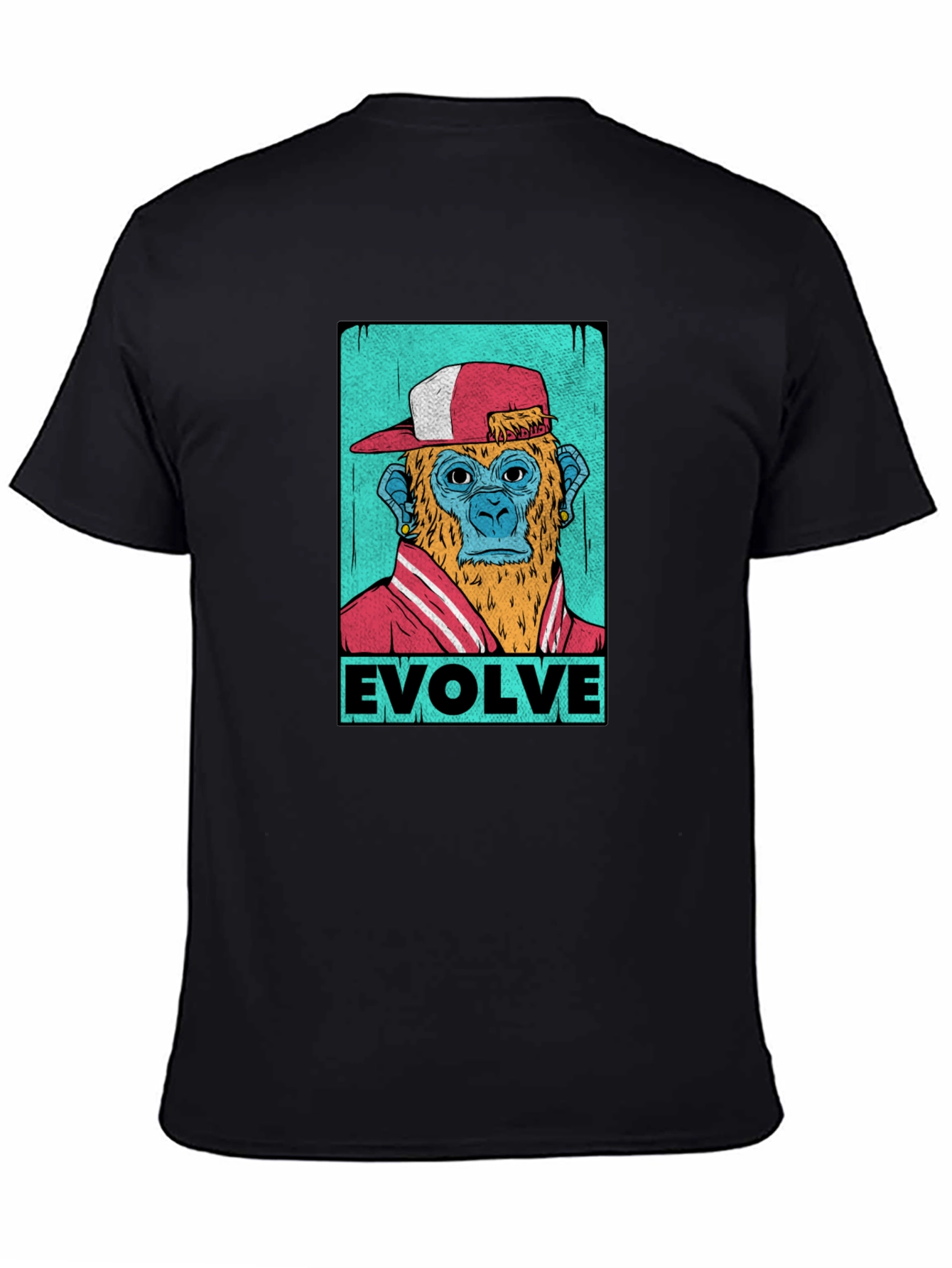 Evolve Monkey Graphic T-Shirt - Trendy Streetwear