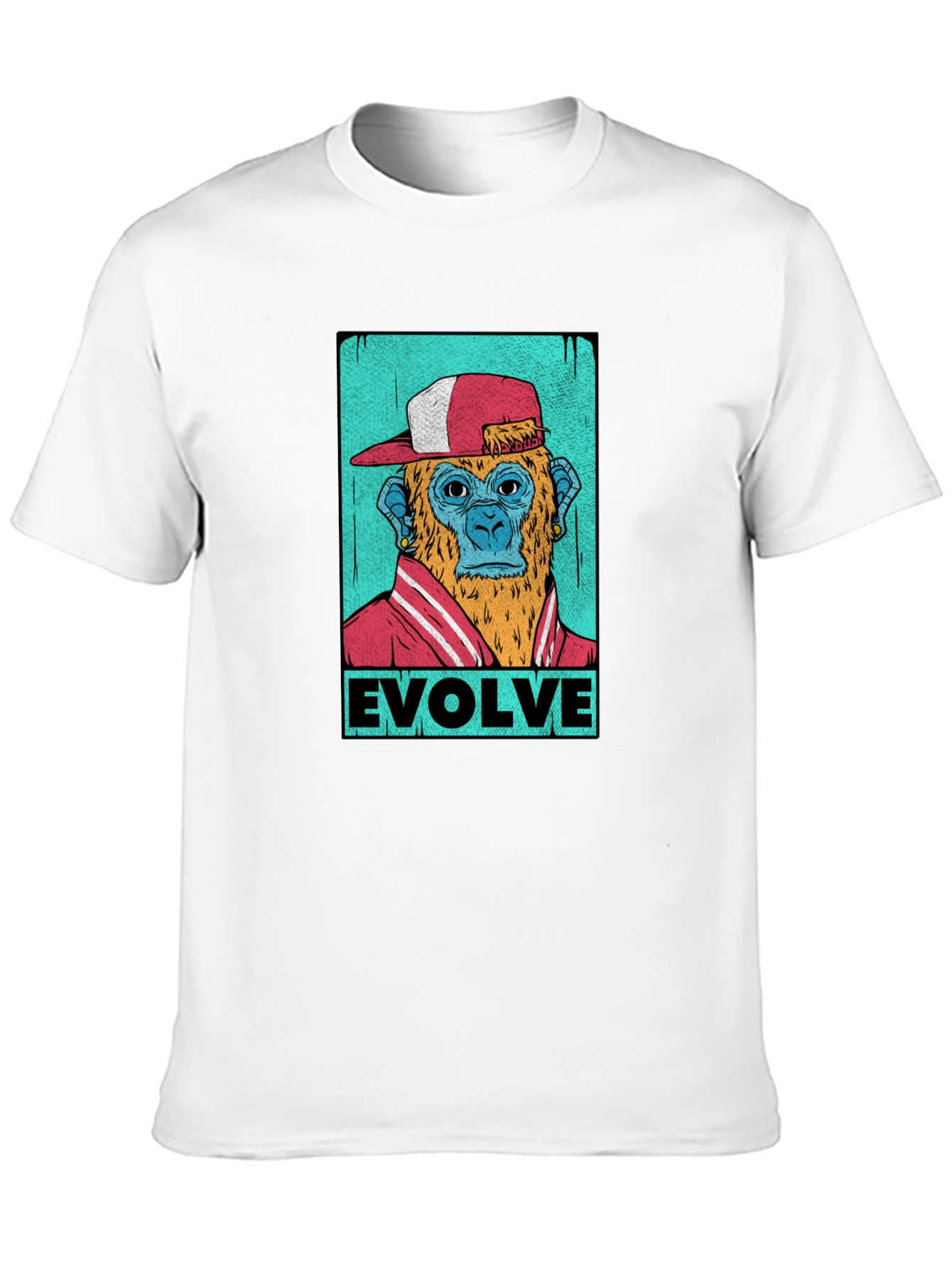 Evolve Monkey Graphic T-Shirt - Trendy Streetwear