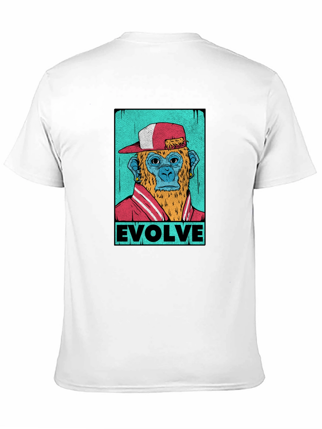 Evolve Monkey Graphic T-Shirt - Trendy Streetwear