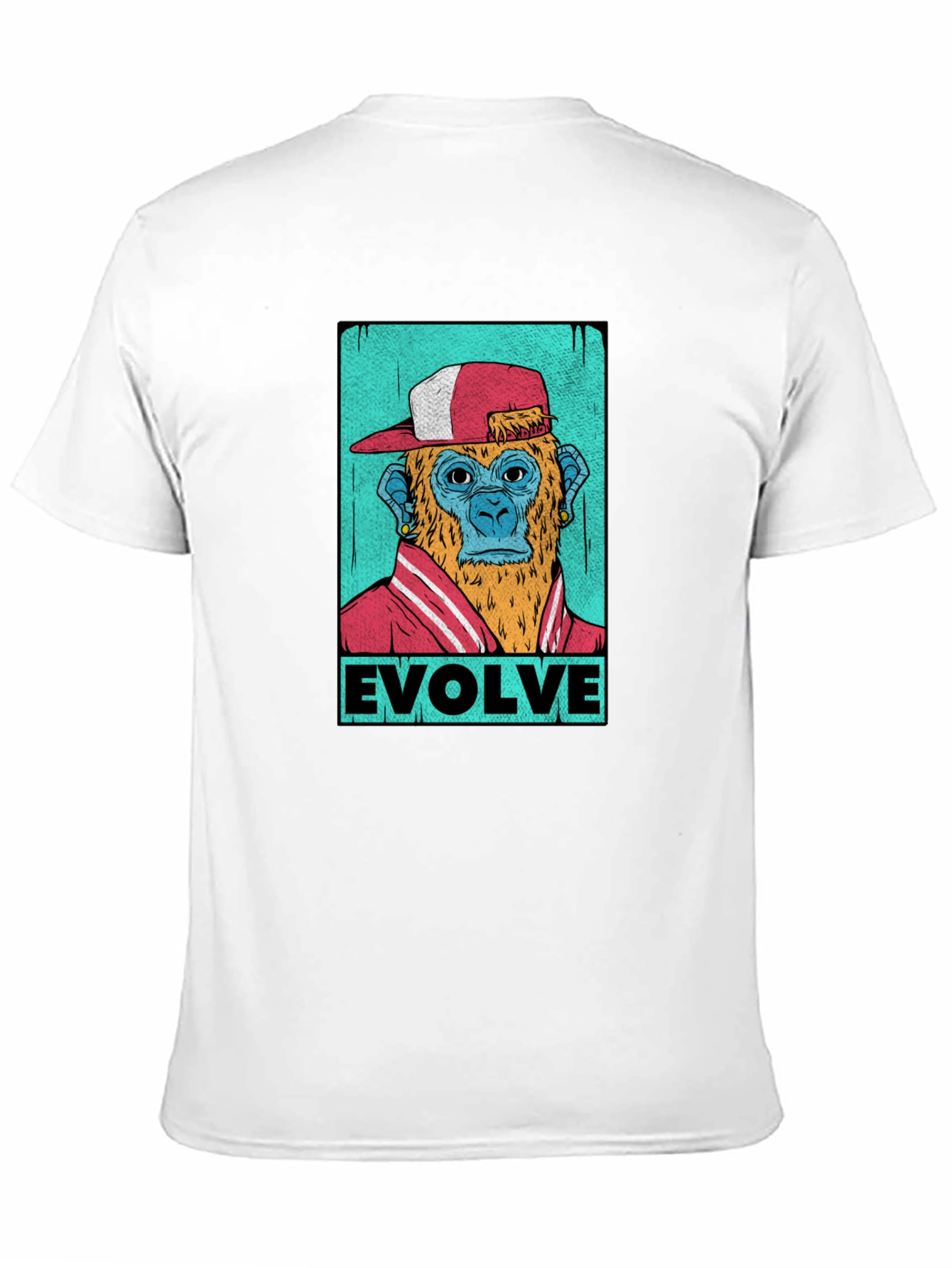 Evolve Monkey Graphic T-Shirt - Trendy Streetwear