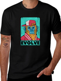 Evolve Monkey Graphic T-Shirt - Trendy Streetwear