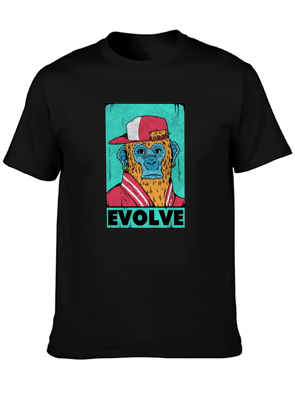 Evolve Monkey Graphic T-Shirt - Trendy Streetwear