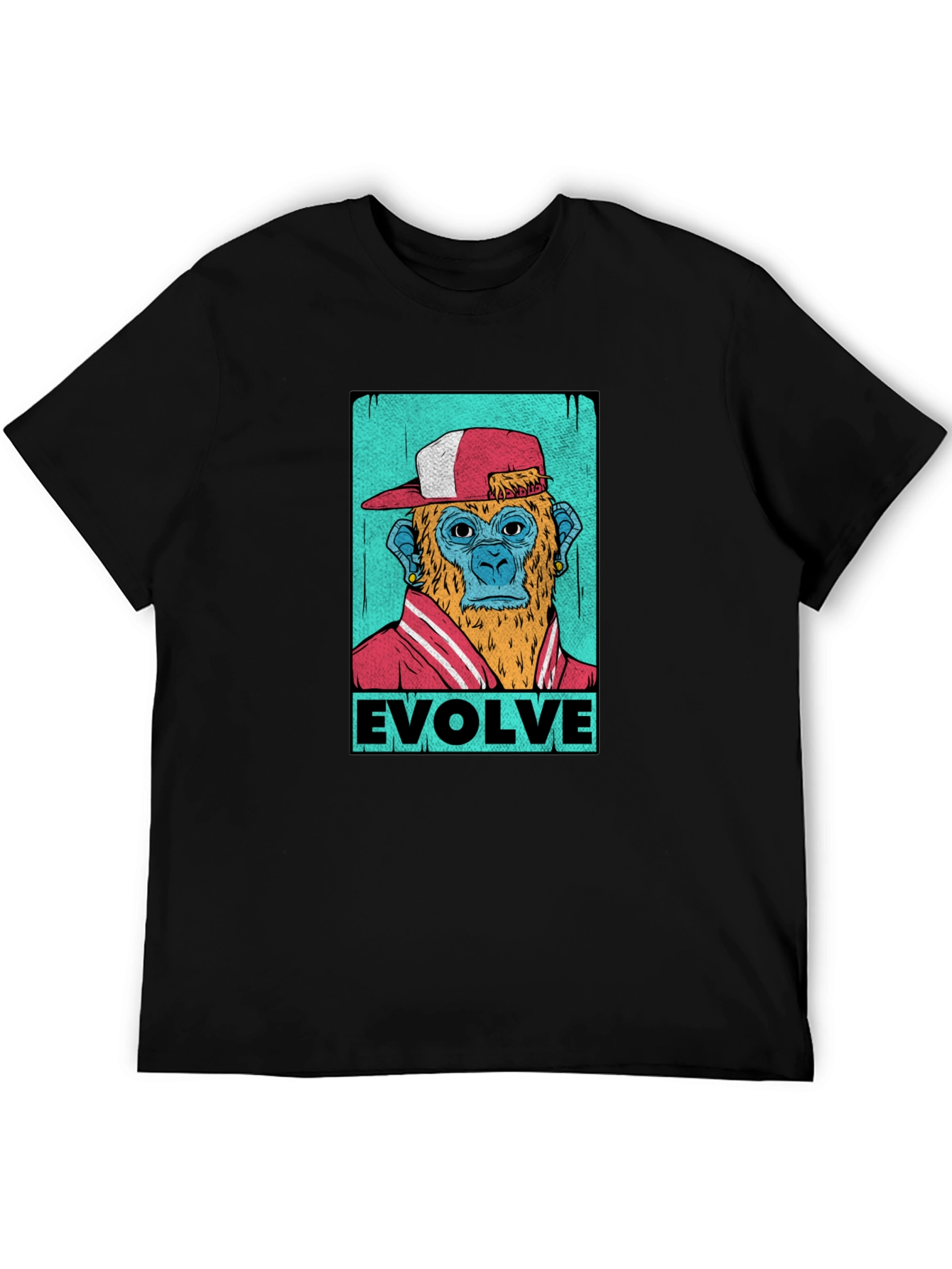 Evolve Monkey Graphic T-Shirt - Trendy Streetwear