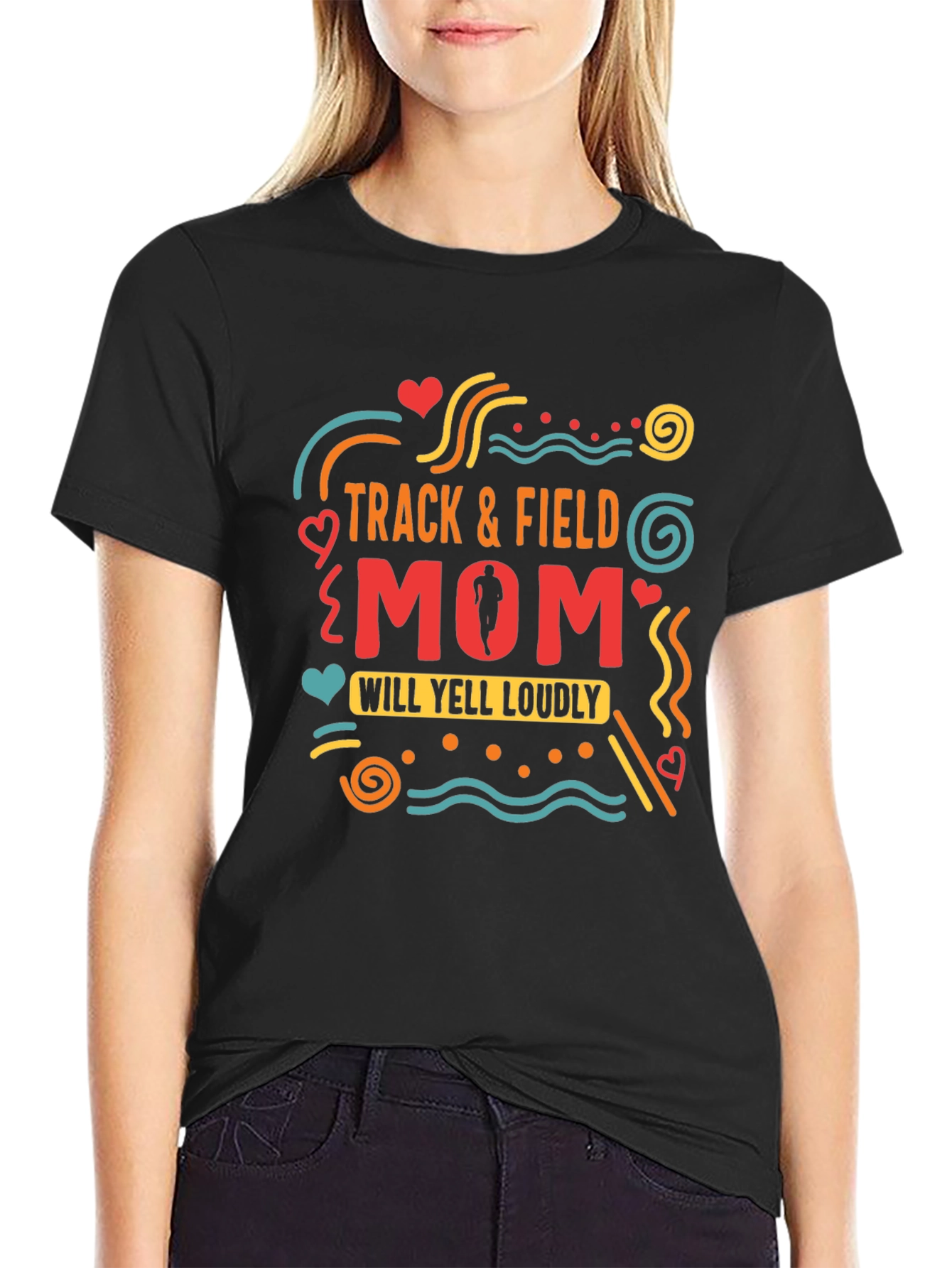 Track & Field Mom Graphic Tee
