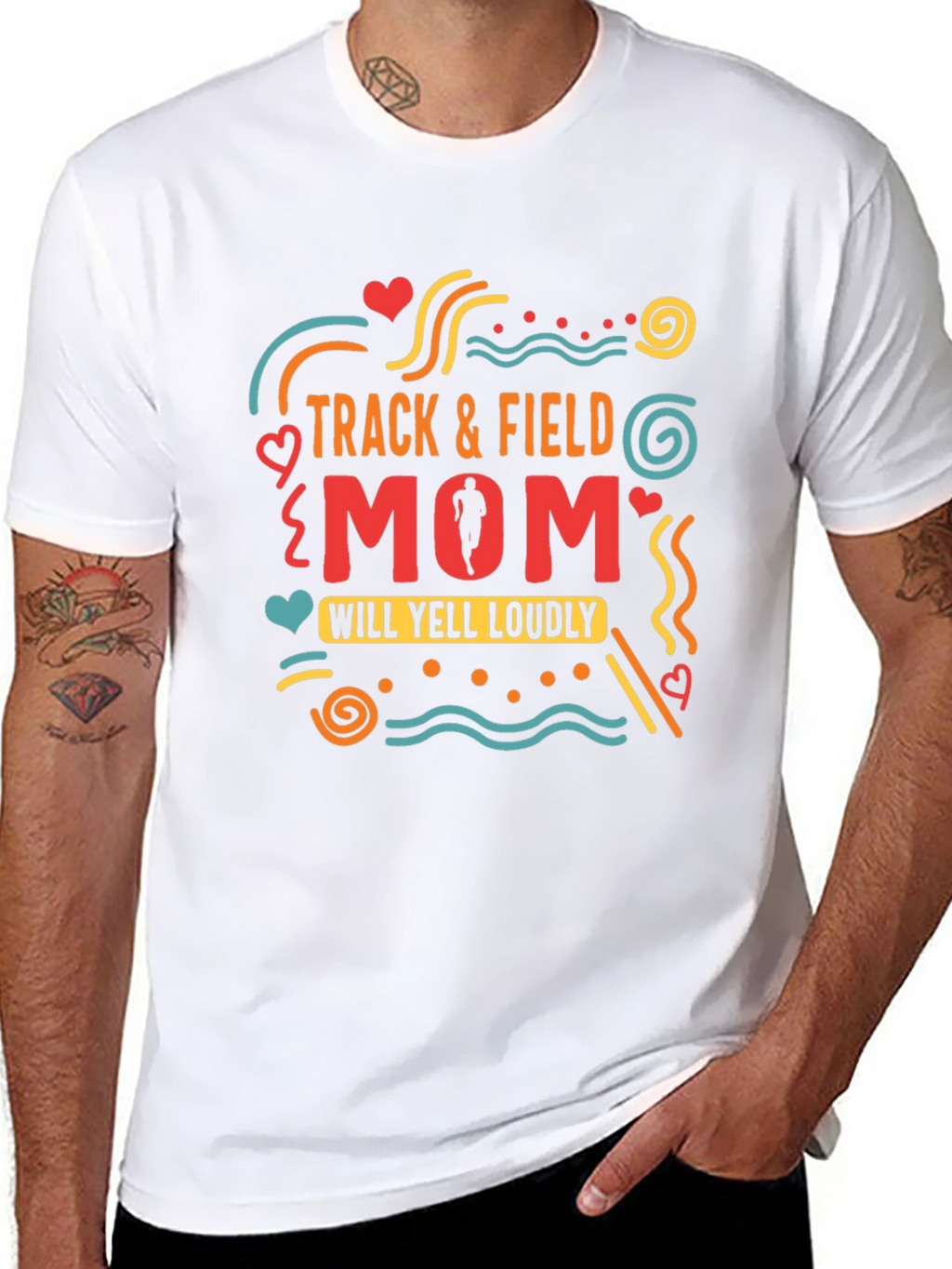 Track & Field Mom Graphic Tee