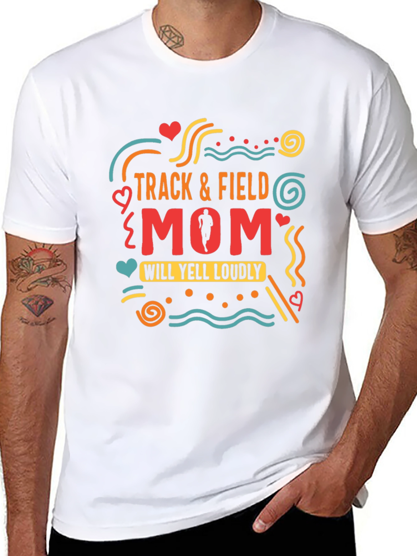 Track & Field Mom Graphic Tee