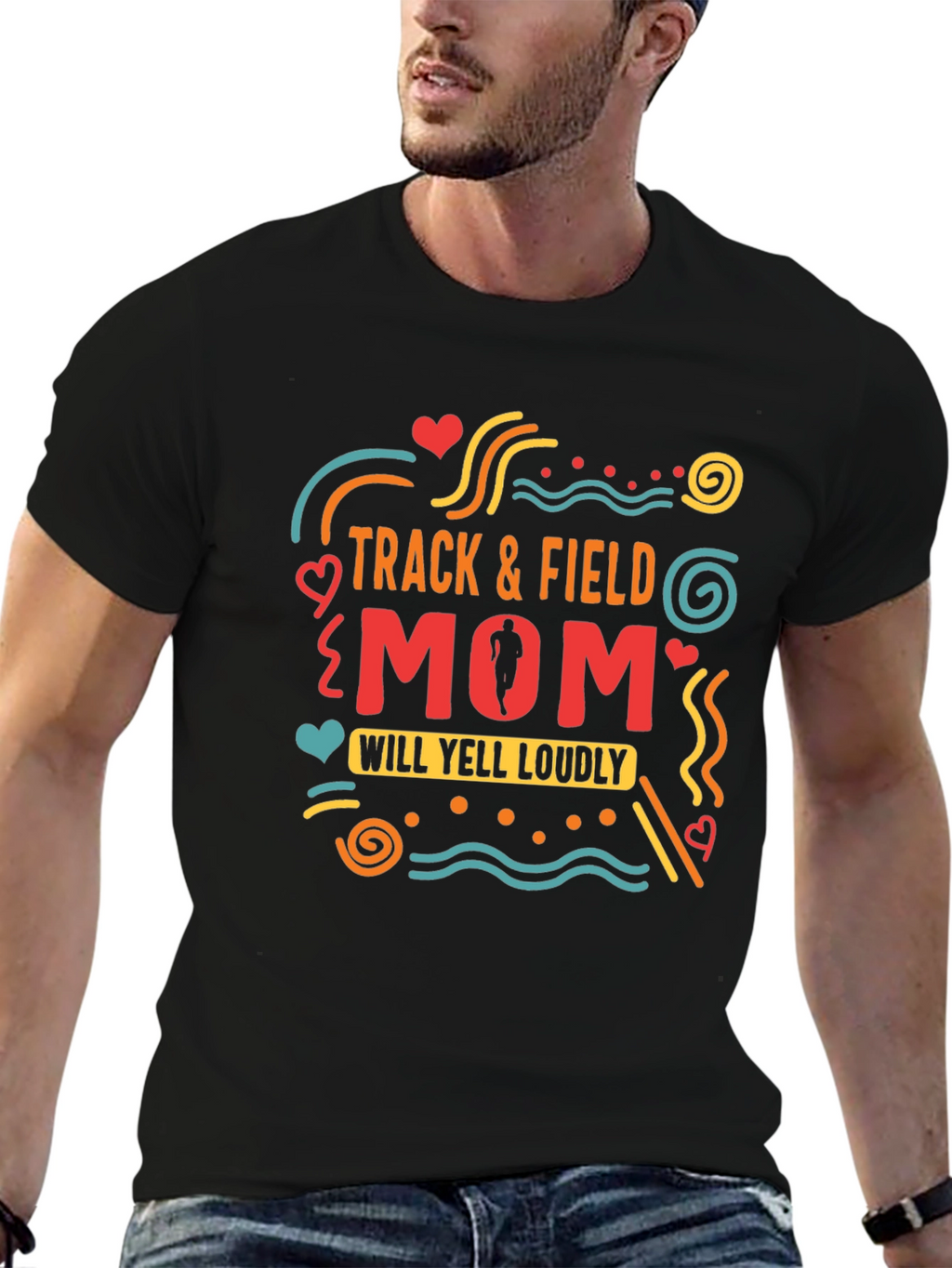 Track & Field Mom Graphic Tee