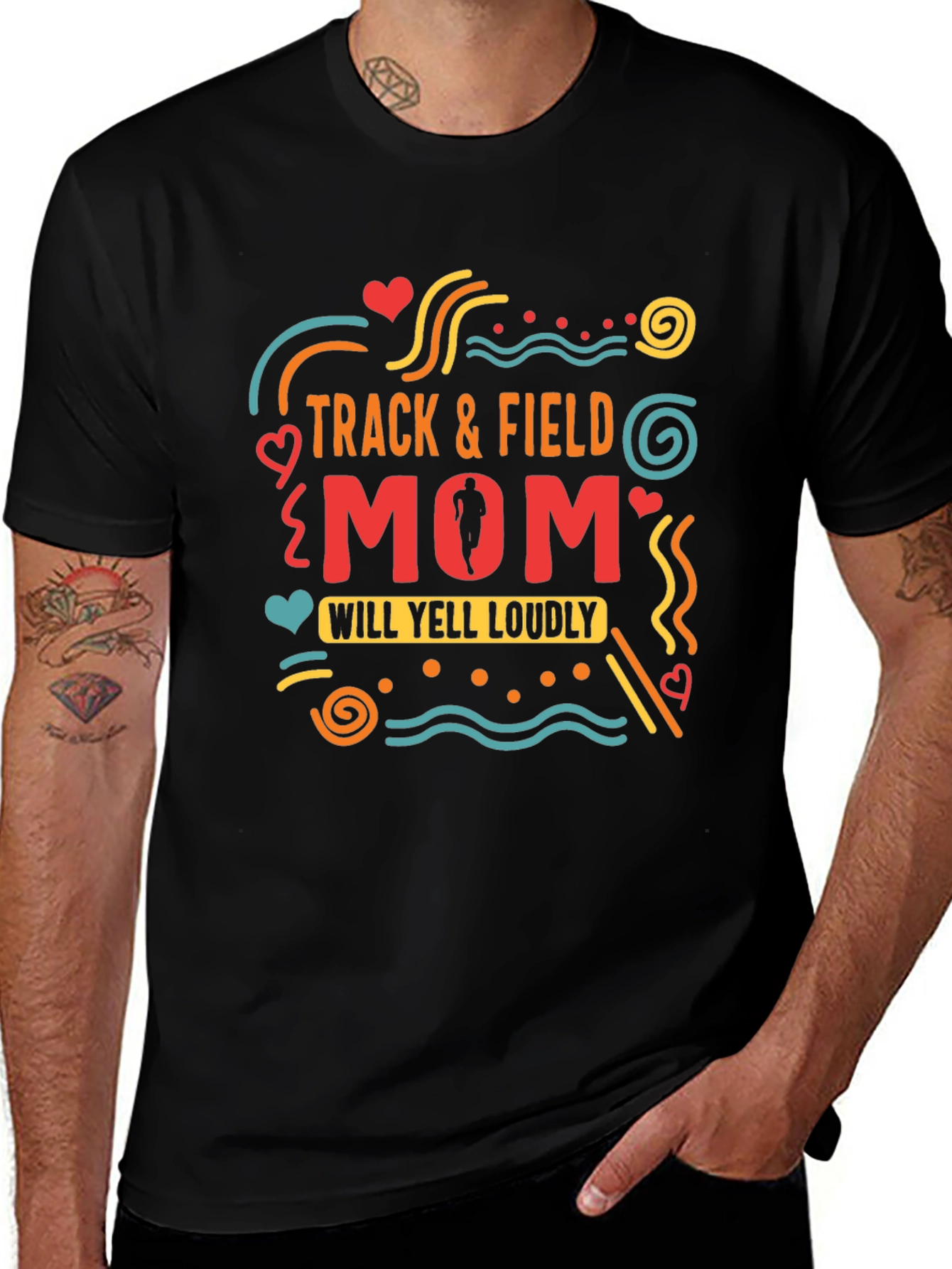 Track & Field Mom Graphic Tee