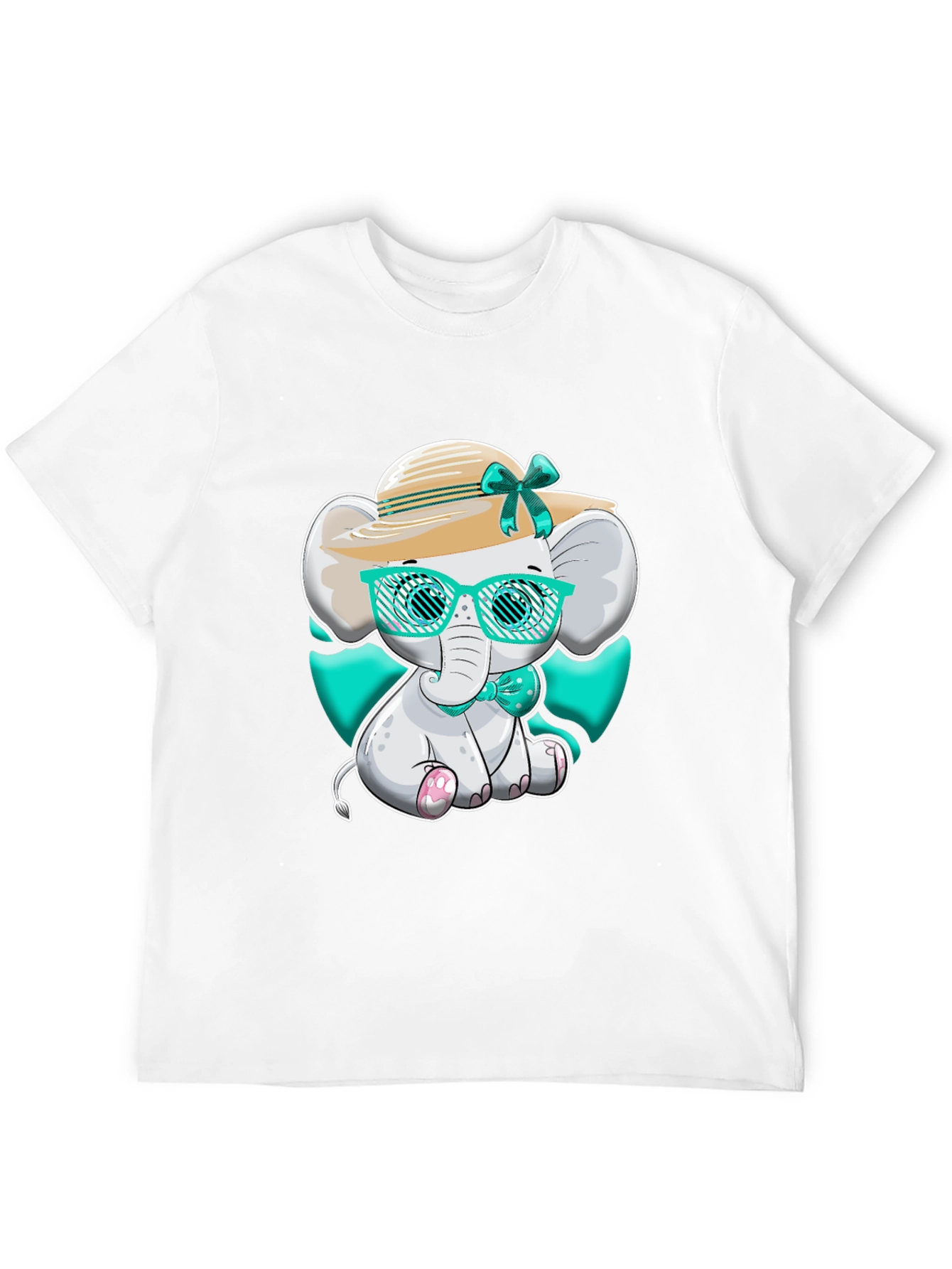 Elephant T-Shirt Cute Cartoon Style