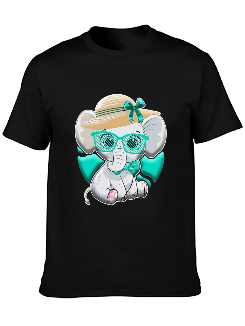 Elephant T-Shirt Cute Cartoon Style