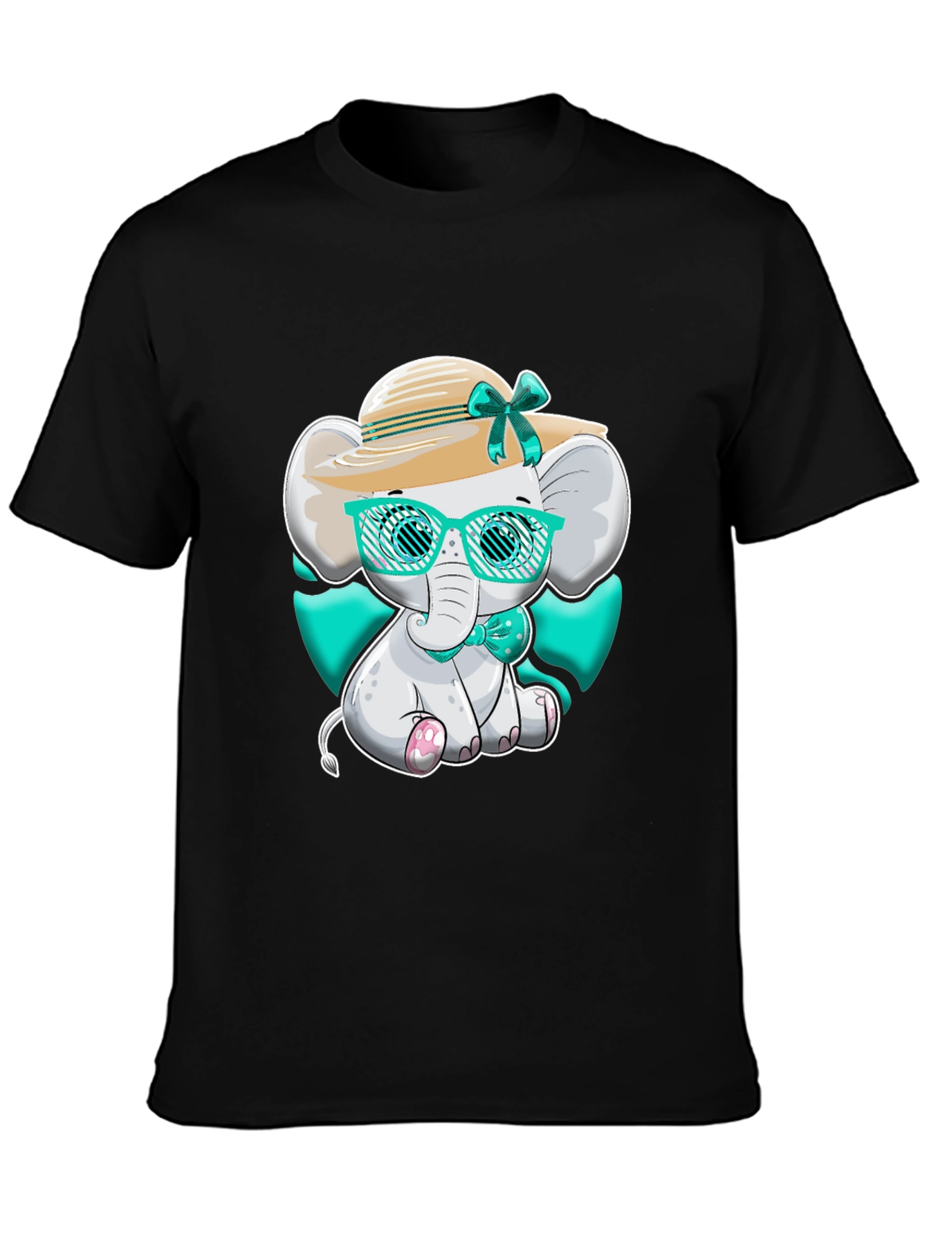 Elephant T-Shirt Cute Cartoon Style