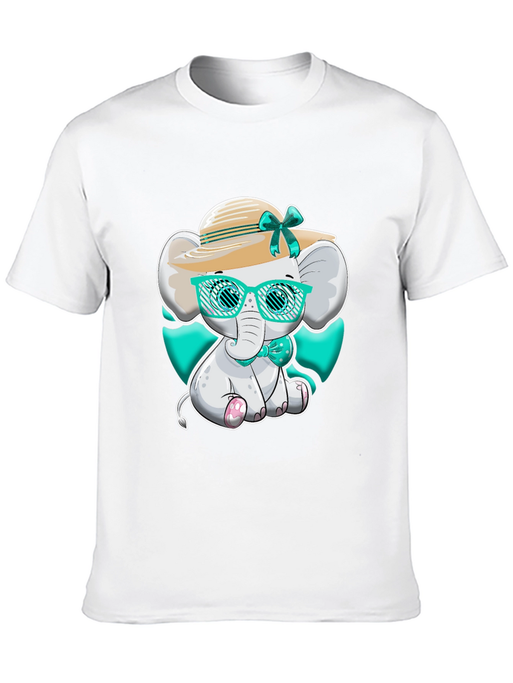 Elephant T-Shirt Cute Cartoon Style