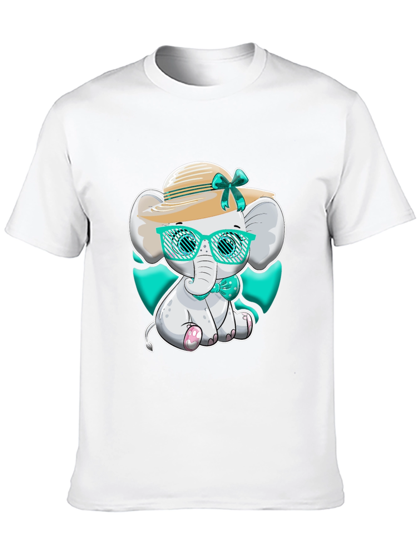 Elephant T-Shirt Cute Cartoon Style
