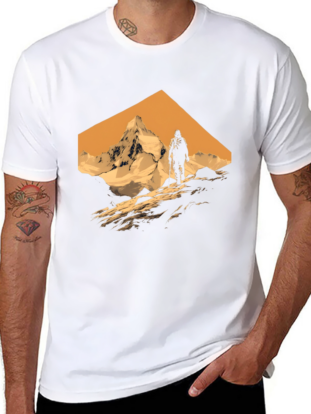 Mountain Hiker Graphic Tee - Adventure Awaits!