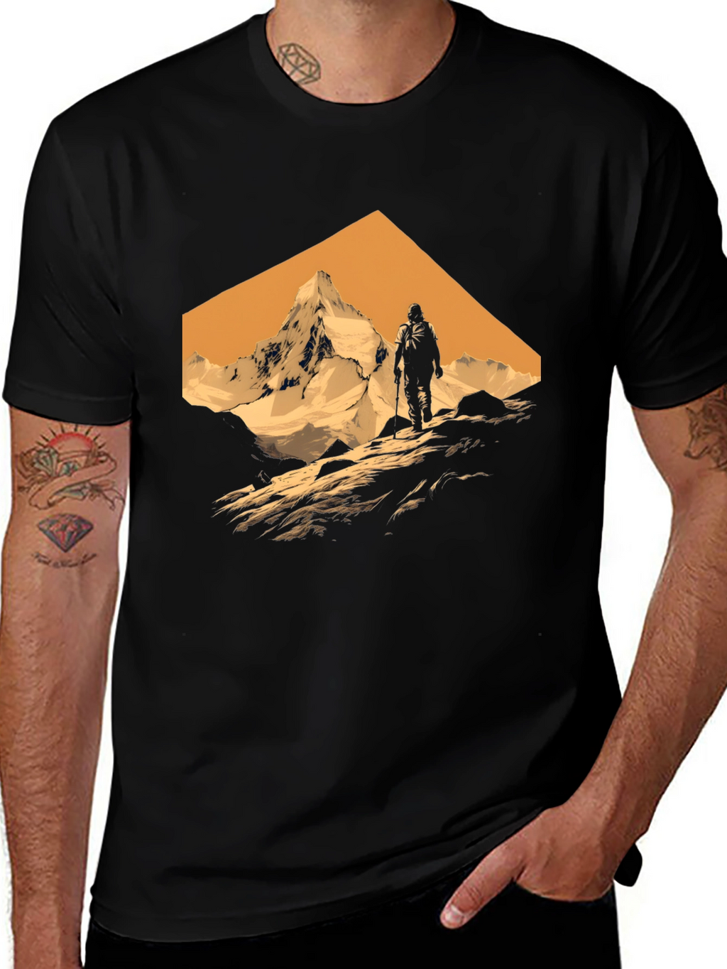 Mountain Hiker Graphic Tee - Adventure Awaits!