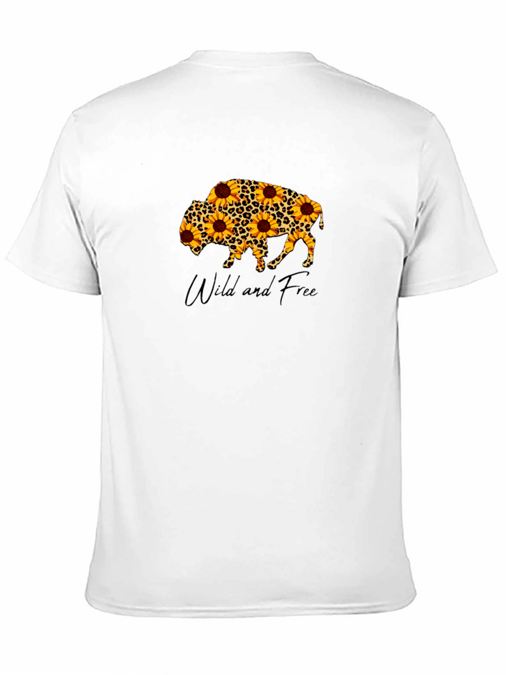 Wild & Free Buffalo Sunflower Graphic Tee