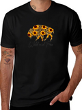 Wild & Free Buffalo Sunflower Graphic Tee