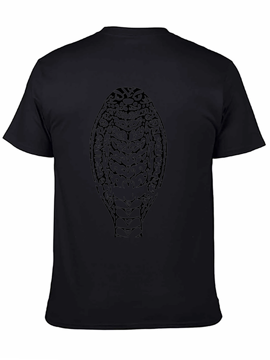 Mens Black Cobra Graphic Tee