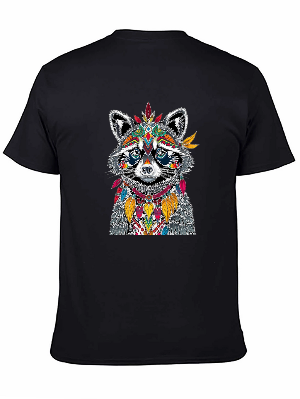 Raccoon Headdress Graphic Tee - Unique Design