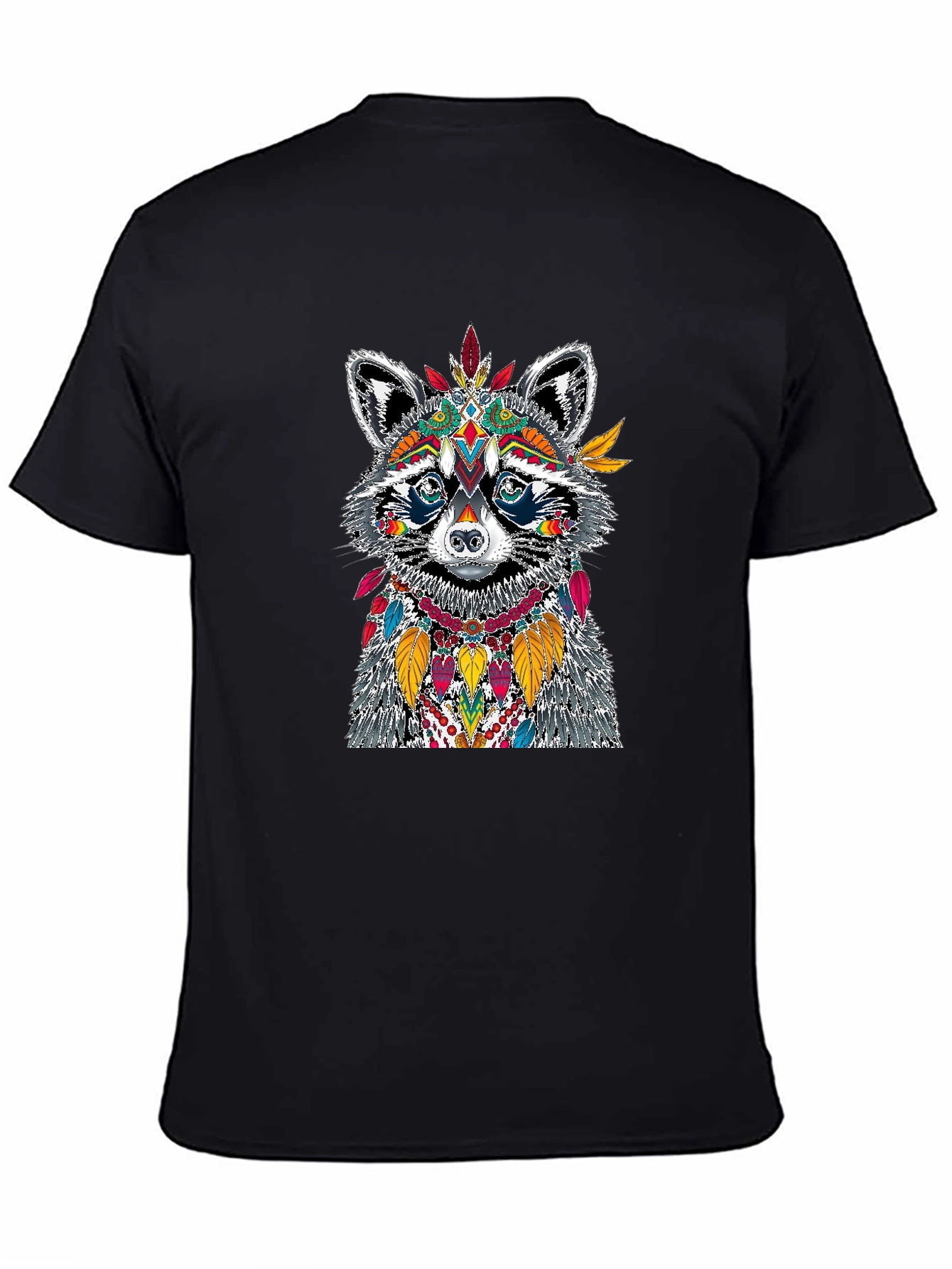 Raccoon Headdress Graphic Tee - Unique Design