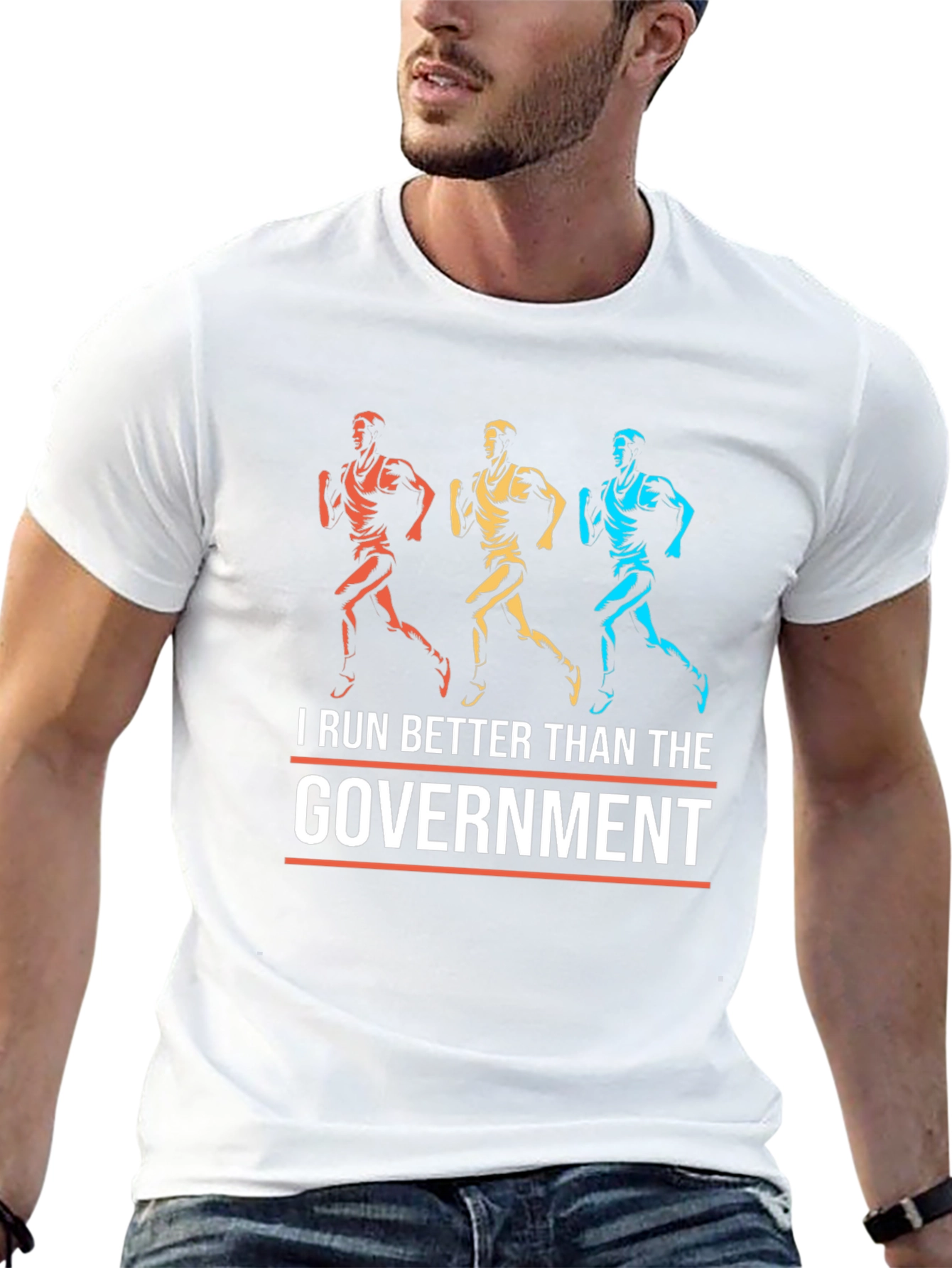 I Run Better Than the Government Graphic Tee