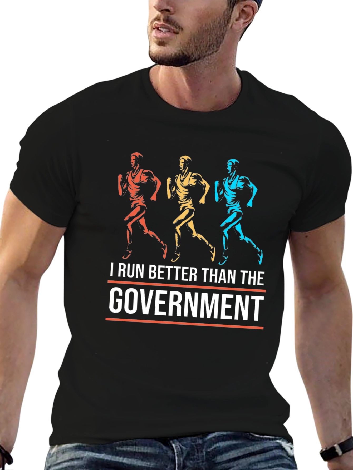 I Run Better Than the Government Graphic Tee