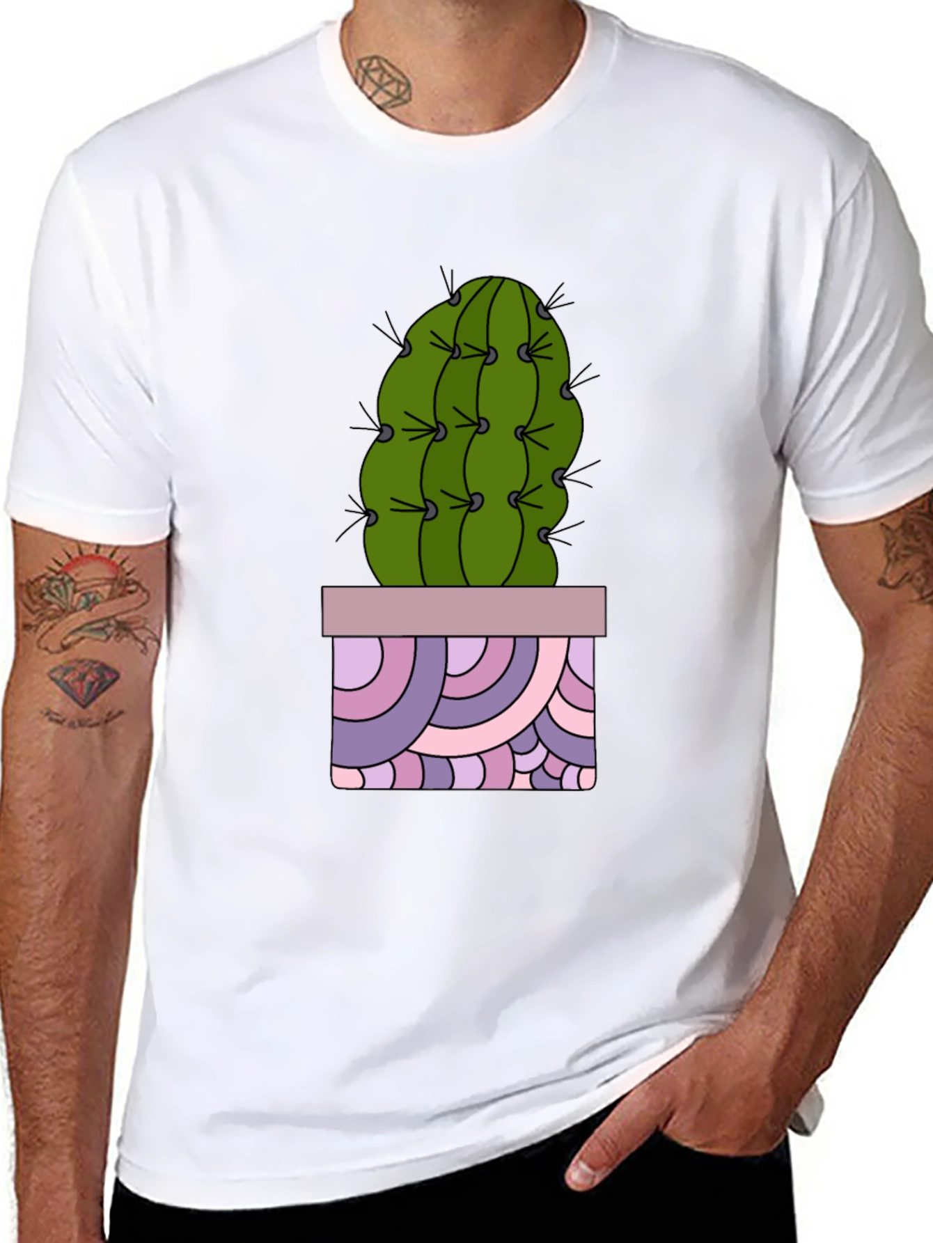 Cactus T-Shirt - Unique Potted Design