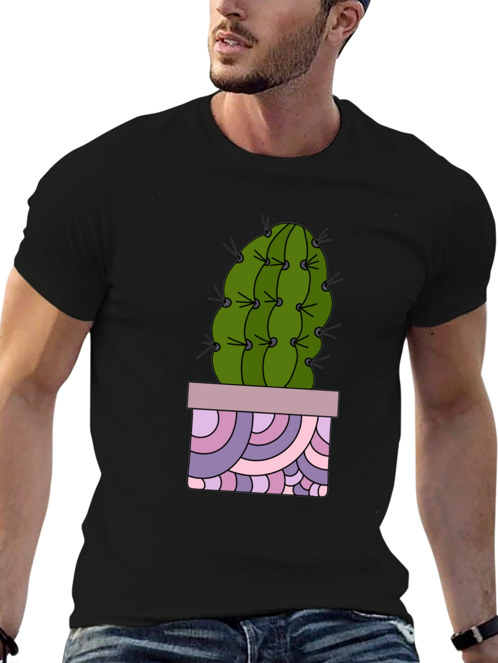 Cactus T-Shirt - Unique Potted Design