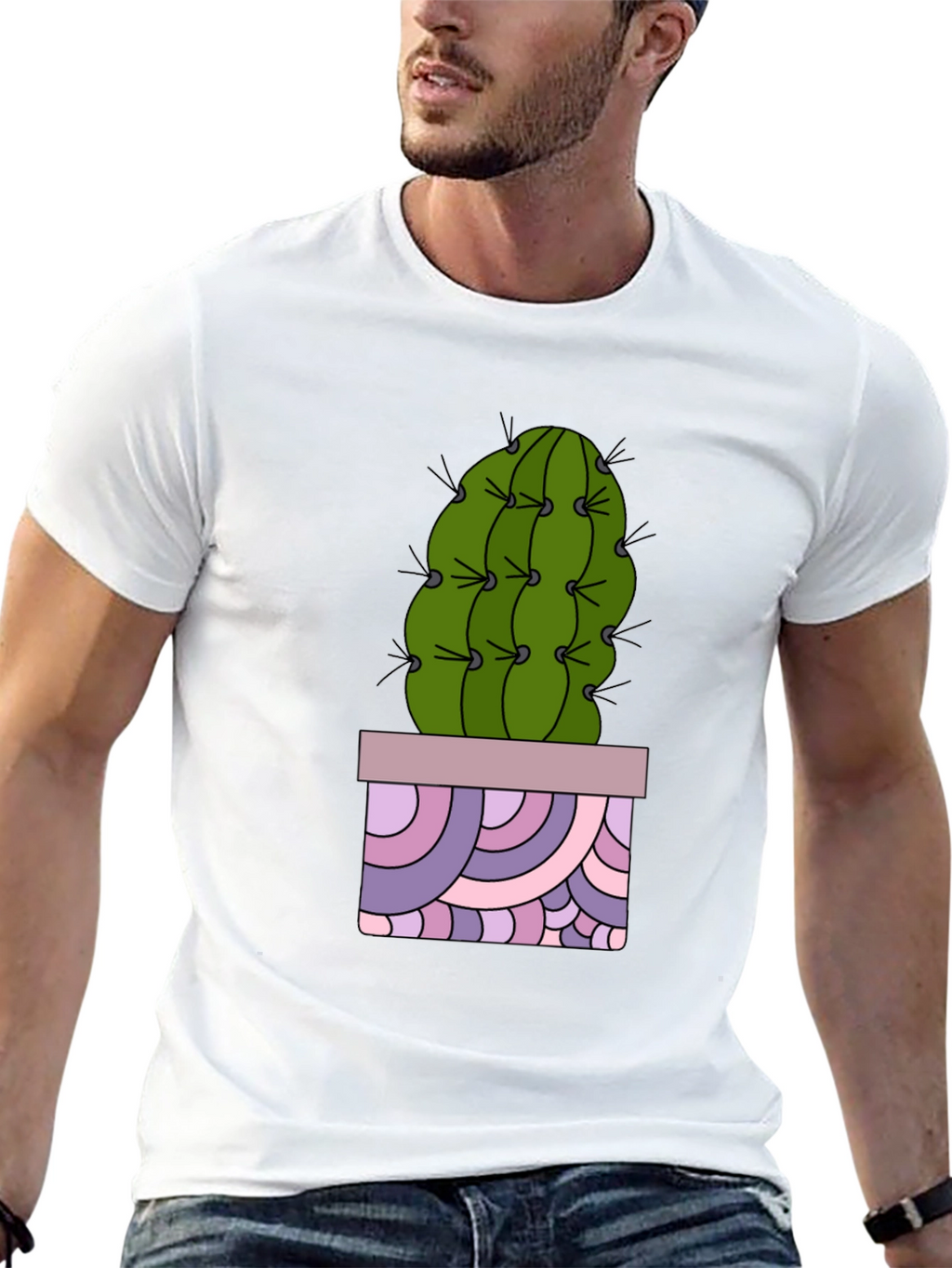 Cactus T-Shirt - Unique Potted Design