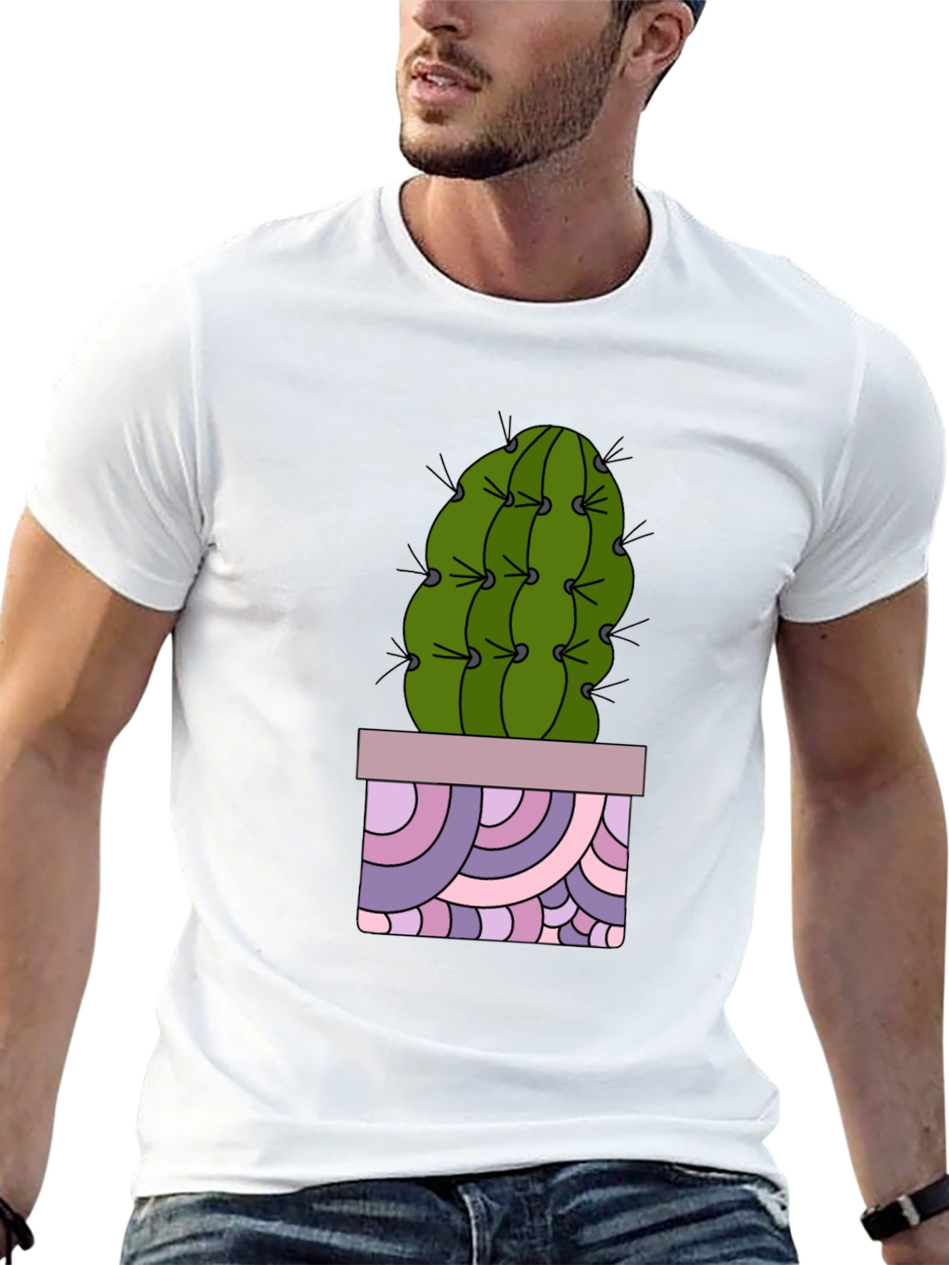 Cactus T-Shirt - Unique Potted Design