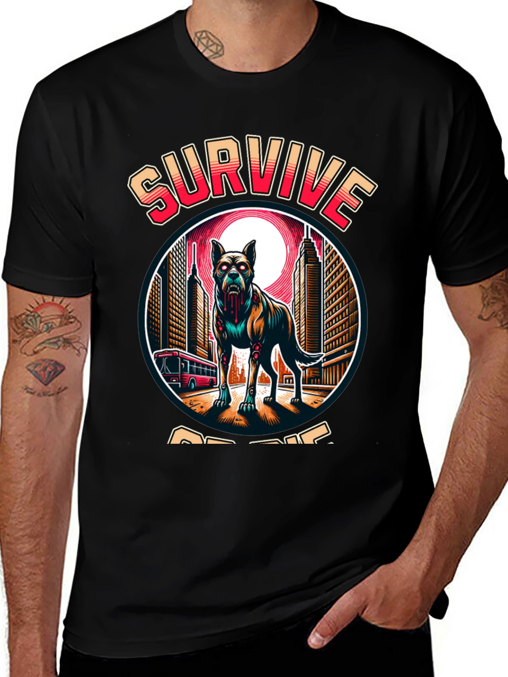 Survive Zombie Dog T-Shirt
