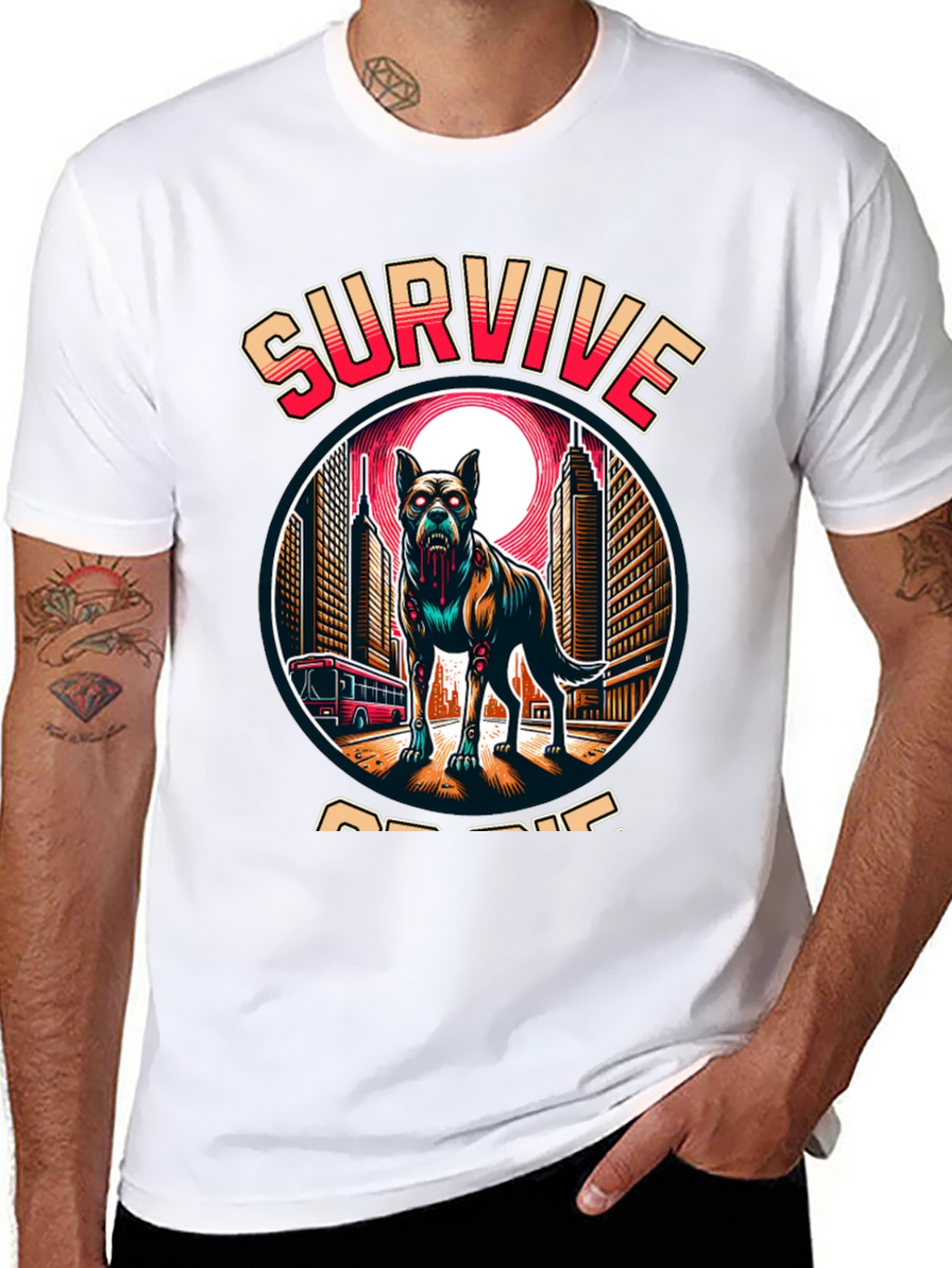 Survive Zombie Dog T-Shirt