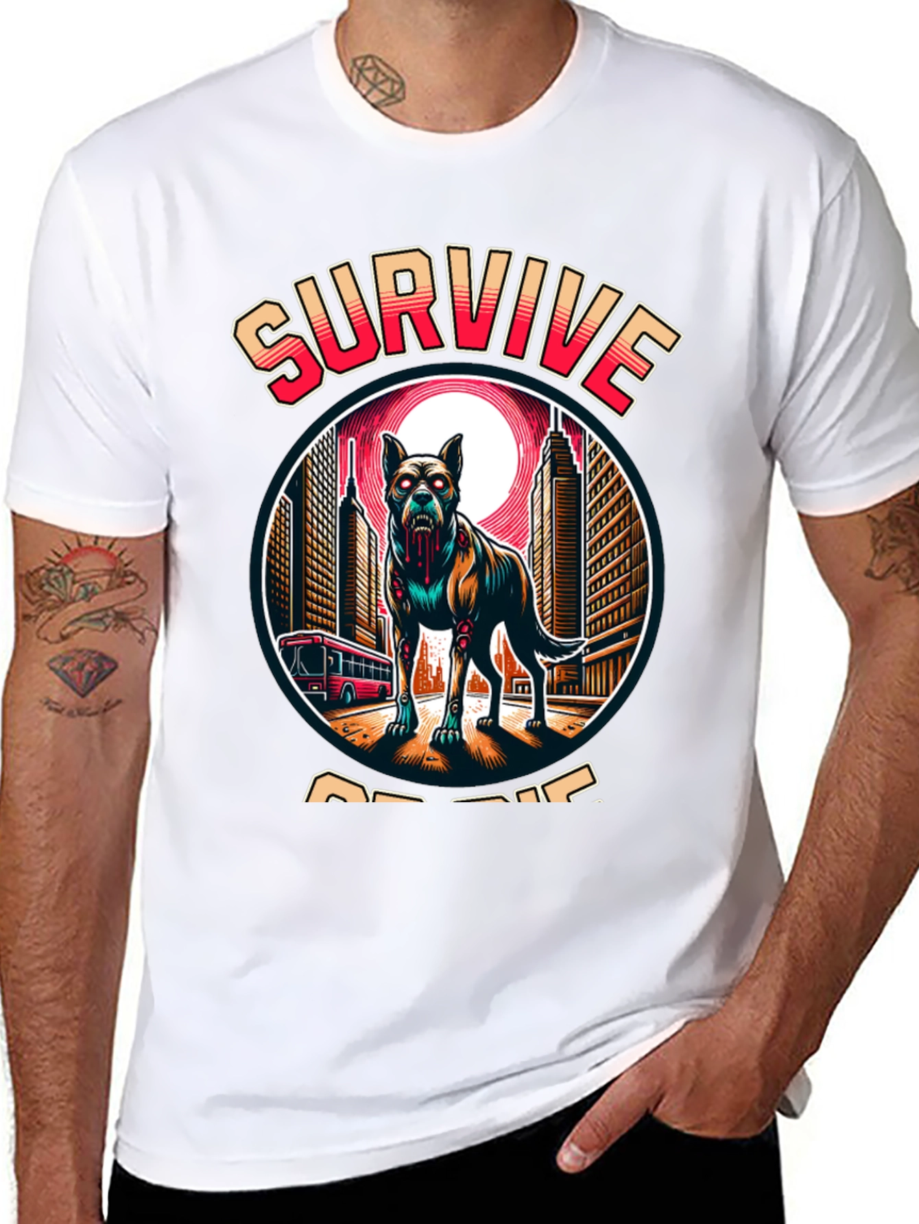 Survive Zombie Dog T-Shirt