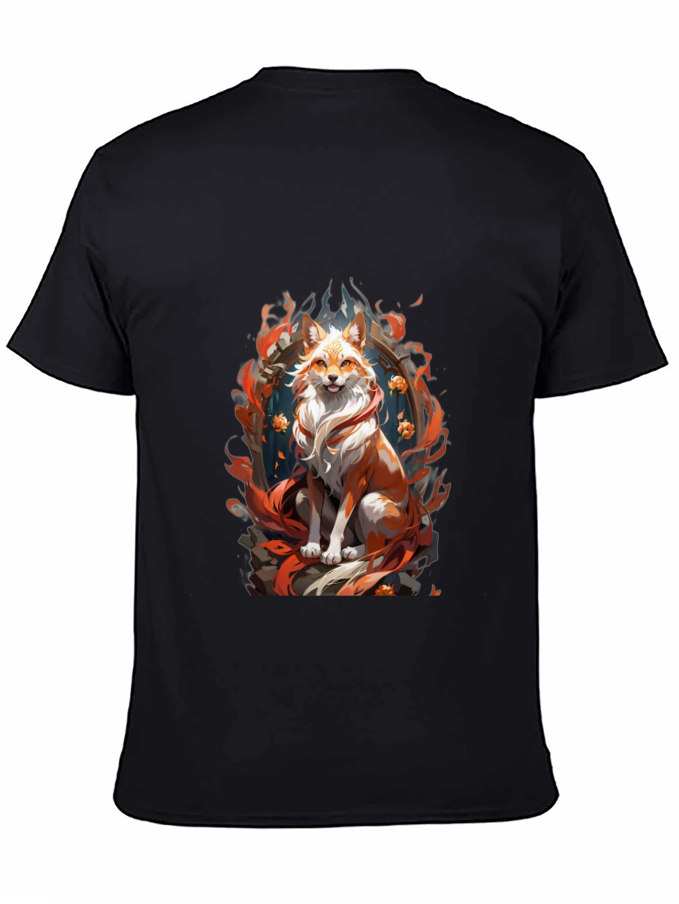 Fox Spirit Graphic Tee - Mens Black T-Shirt