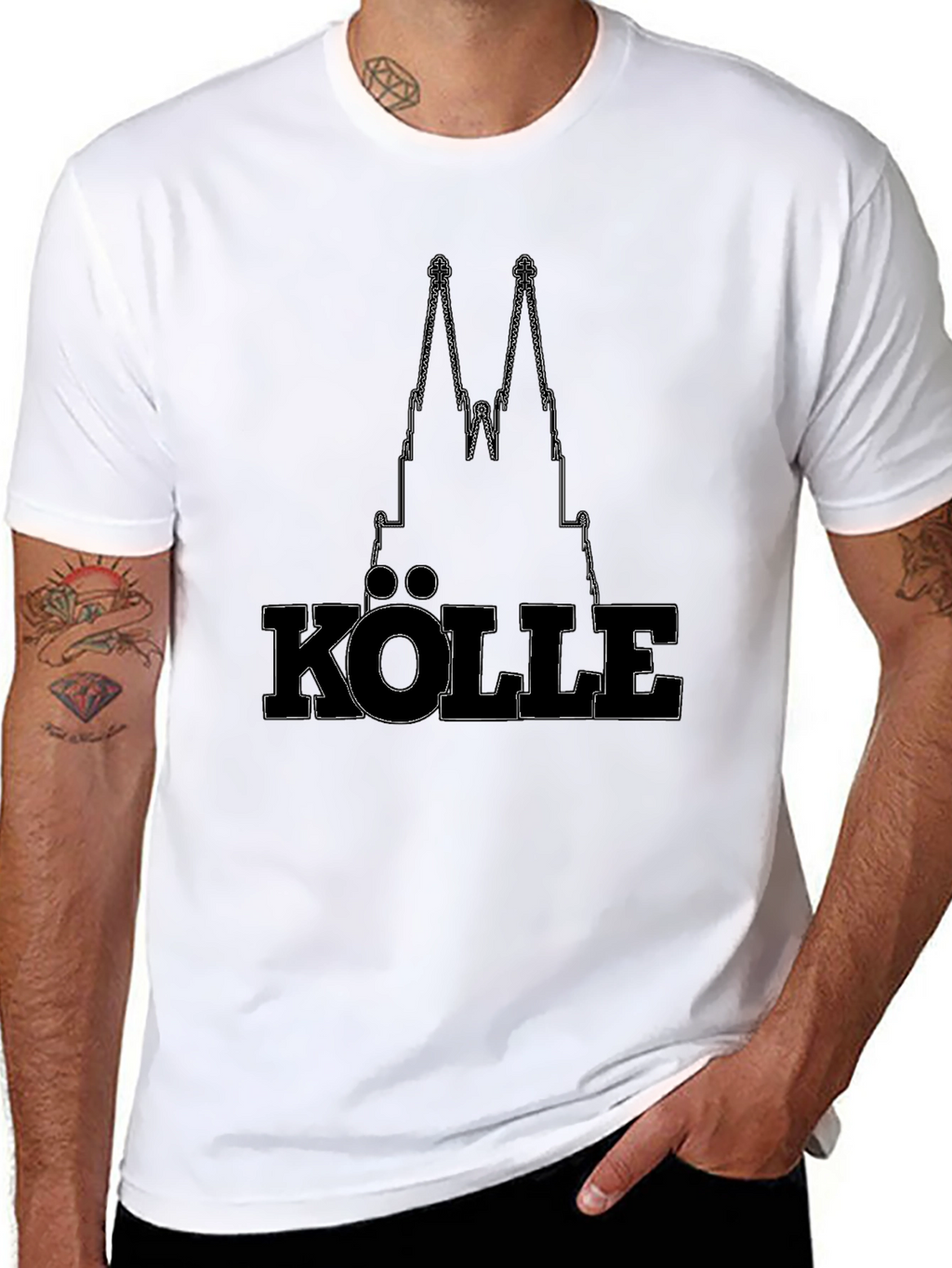Köln Cathedral T-Shirt - Black