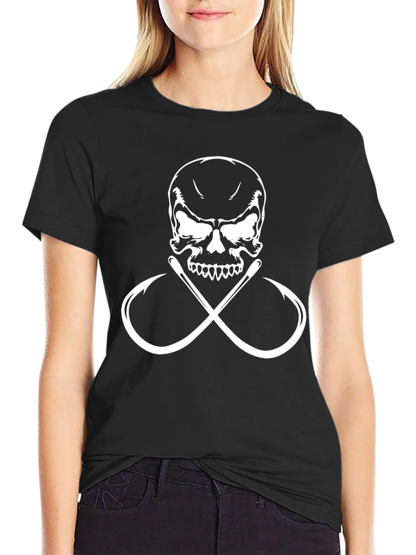 Skull and Hooks Graphic T-Shirt