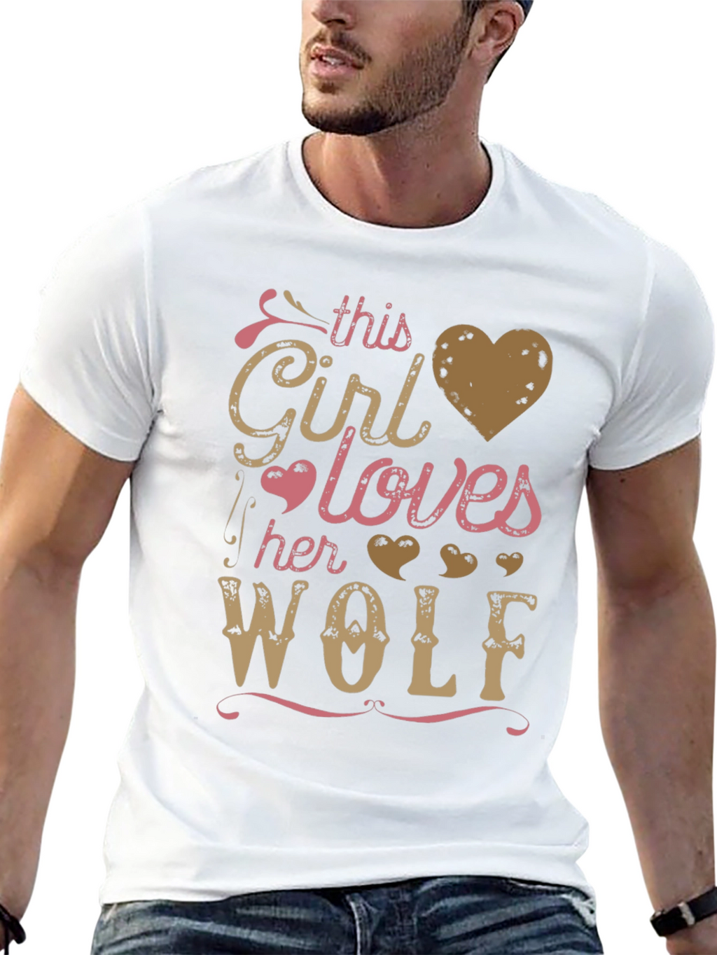This Girl Loves Her Wolf Graphic Tee
