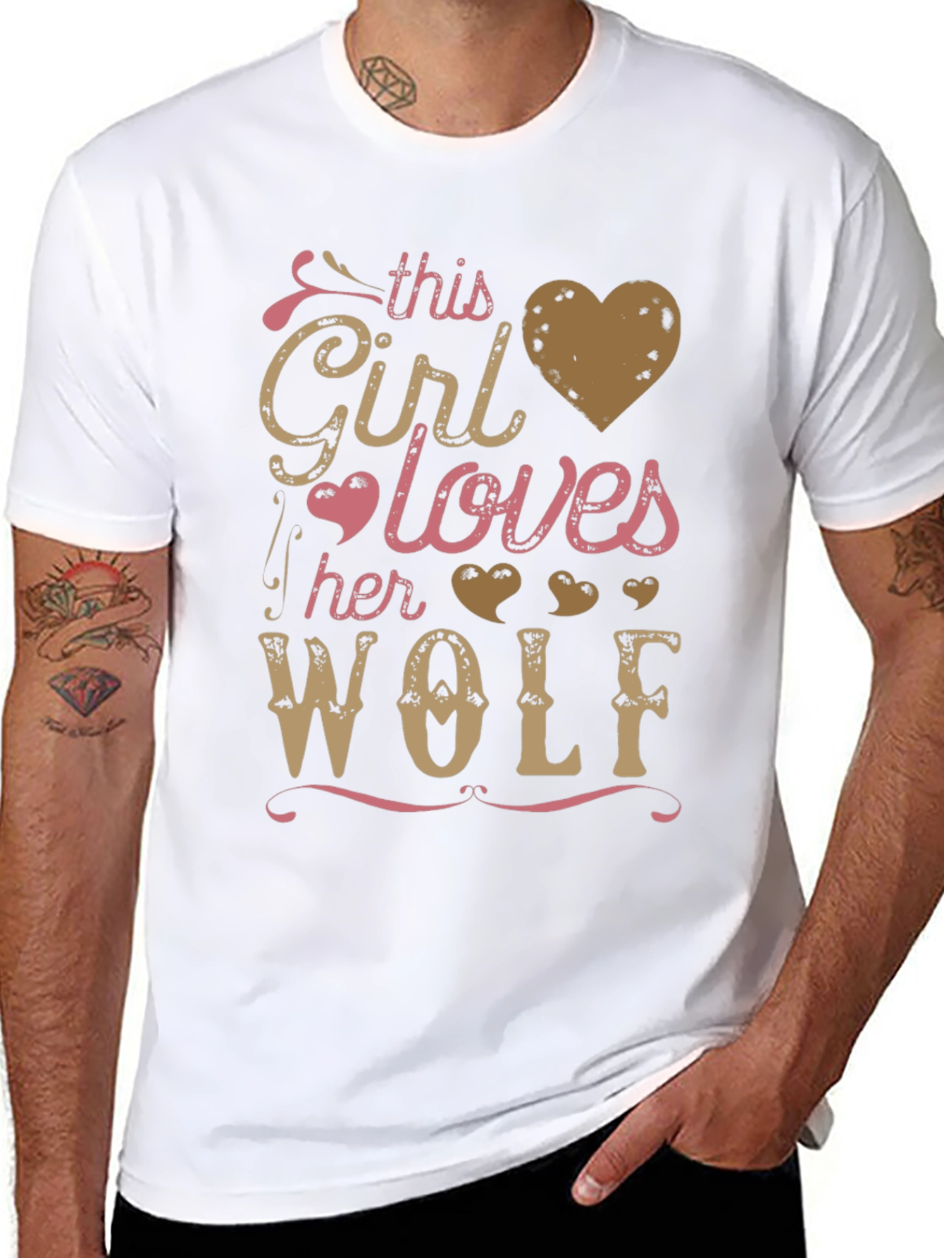 This Girl Loves Her Wolf Graphic Tee