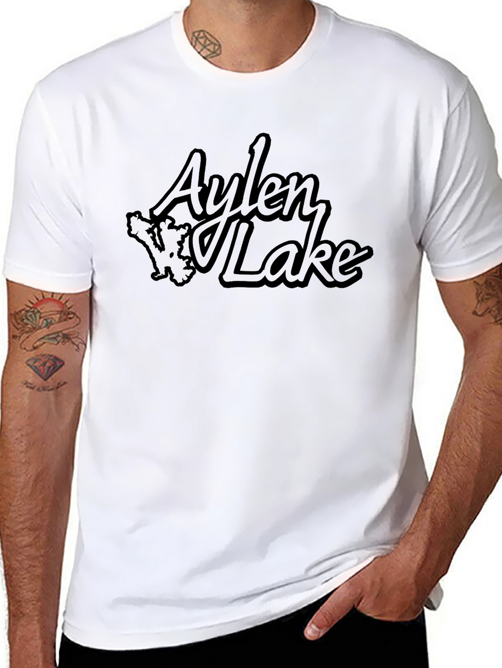 Aylen Lake T-Shirt - Black Graphic Tee