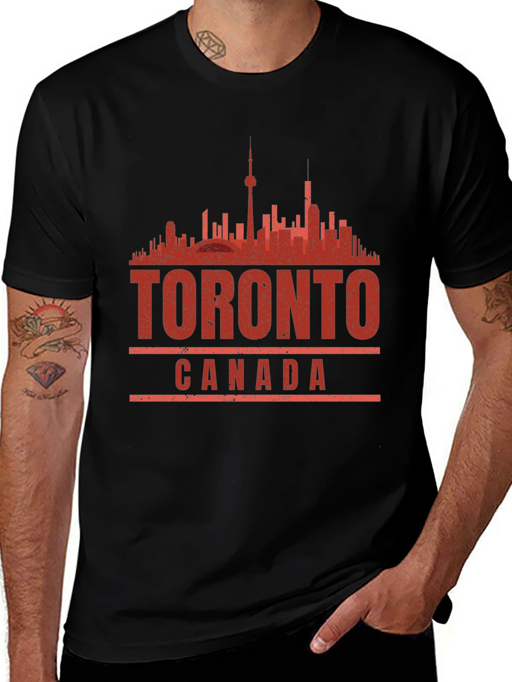 Toronto Canada Graphic Tee - Black